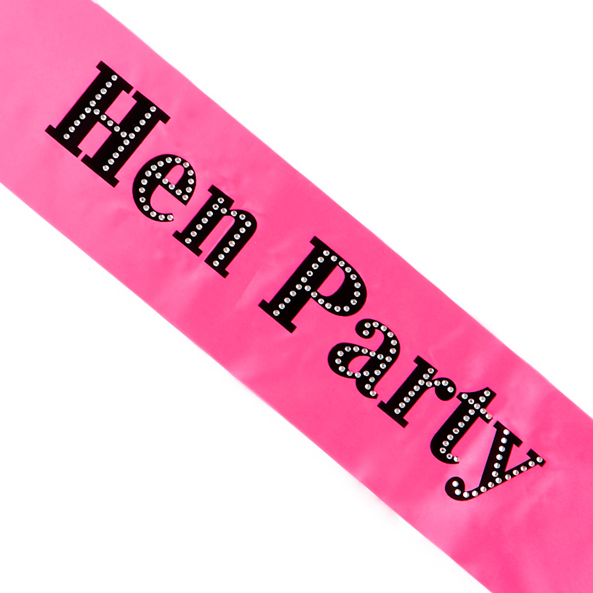 Pink Diamante Hen Party Sash