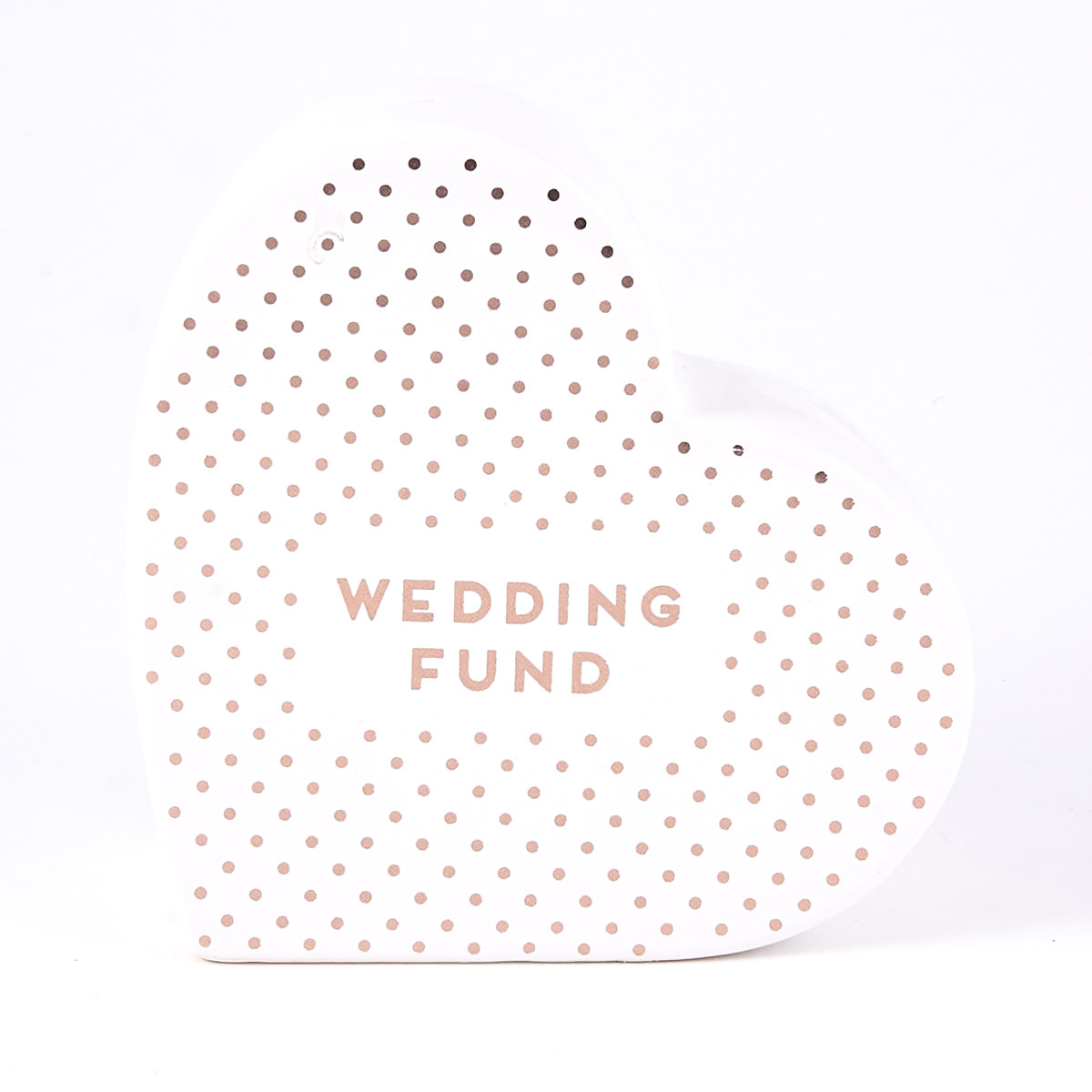 Wedding Fund' Money Box Heart