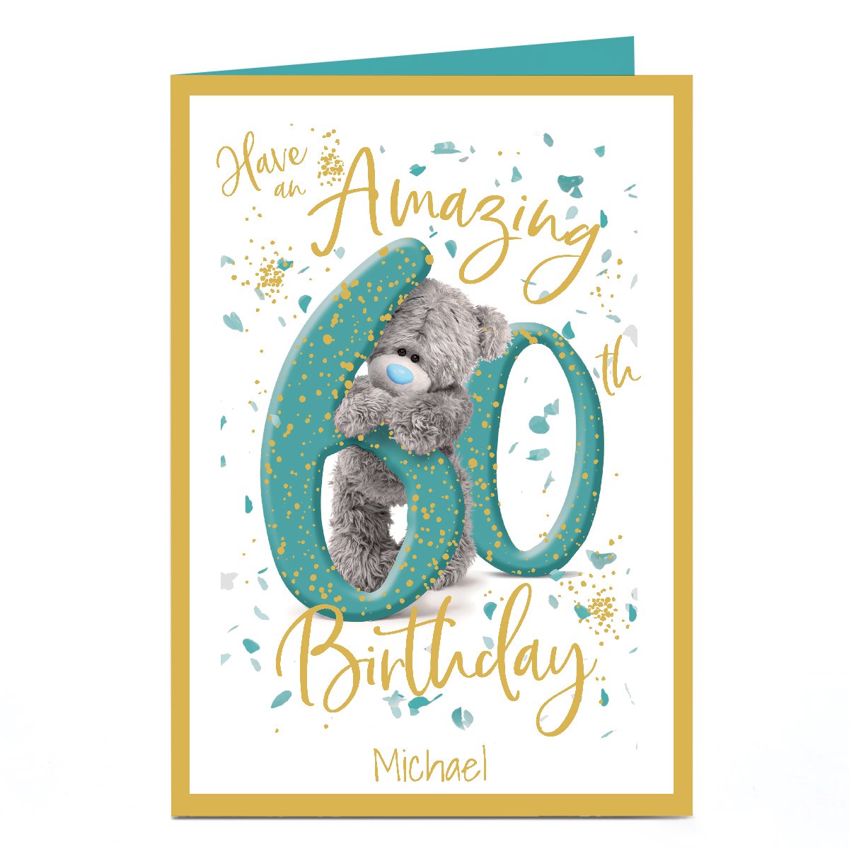 Personalised Tatty Teddy 60th Birthday Card - Amazing 60th