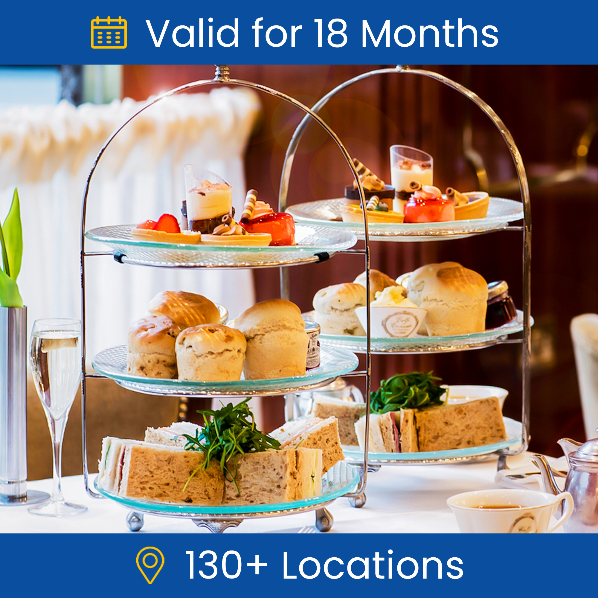 Deluxe Afternoon Tea for Two Gift Experience Day