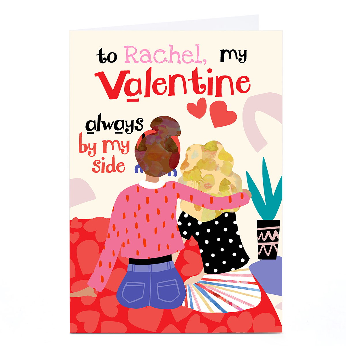 Personalised Bev Hopwood Valentine's Day Card - Always By My Side