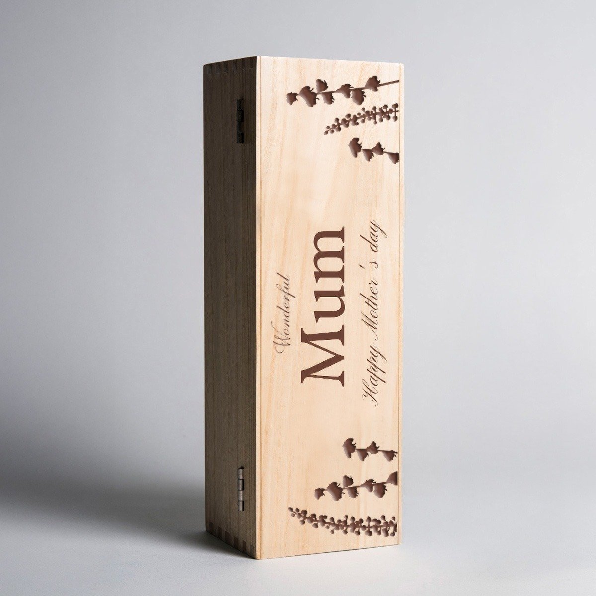 Wonderful Mum Mother's Day Wooden Wine Box