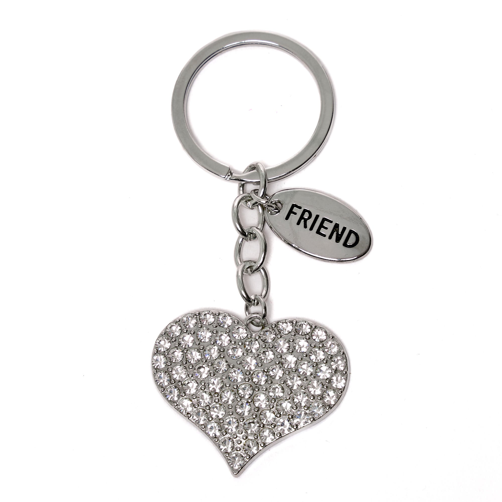 Always By Your Side Friend Diamante Keyring