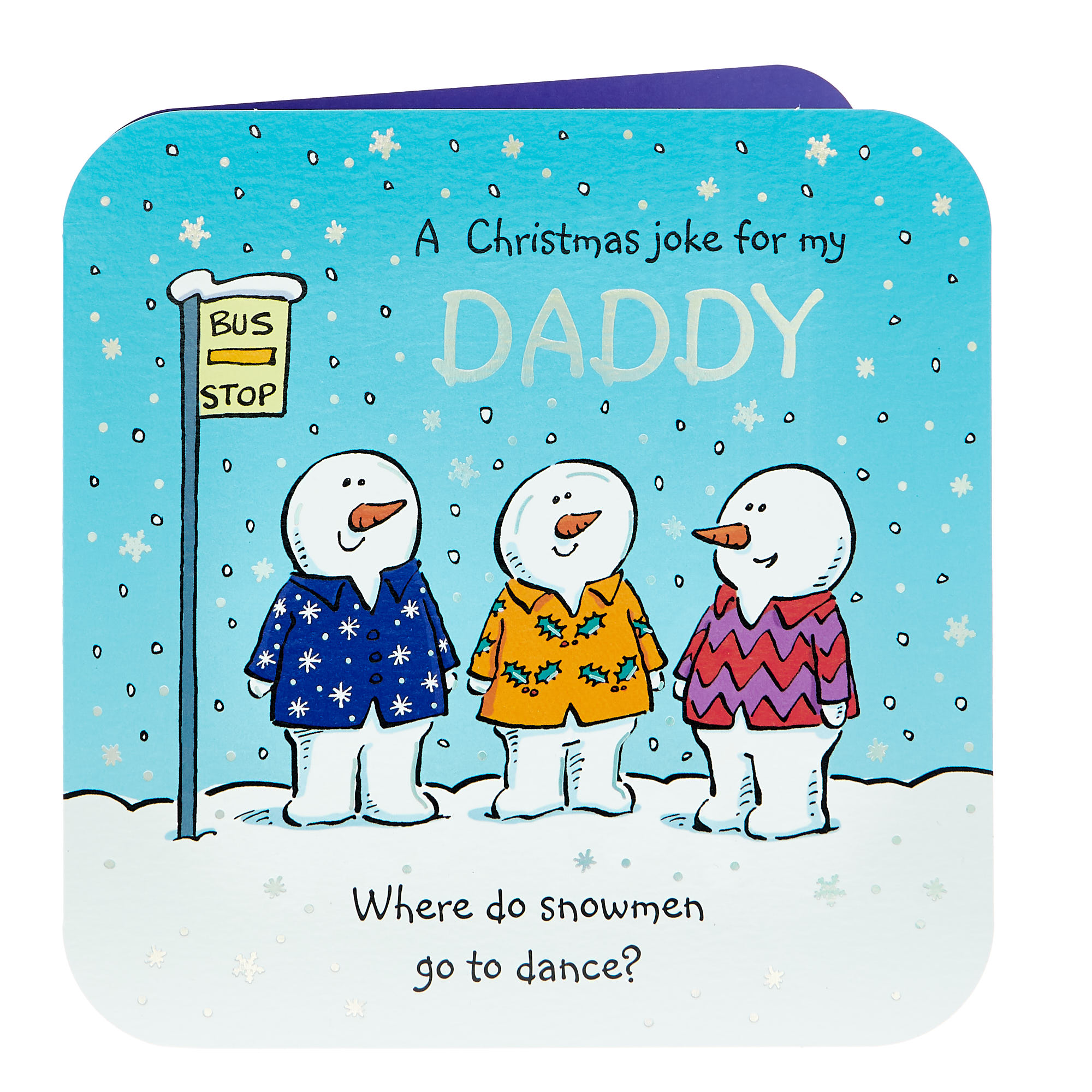 Christmas Card - Daddy Snowmen Joke