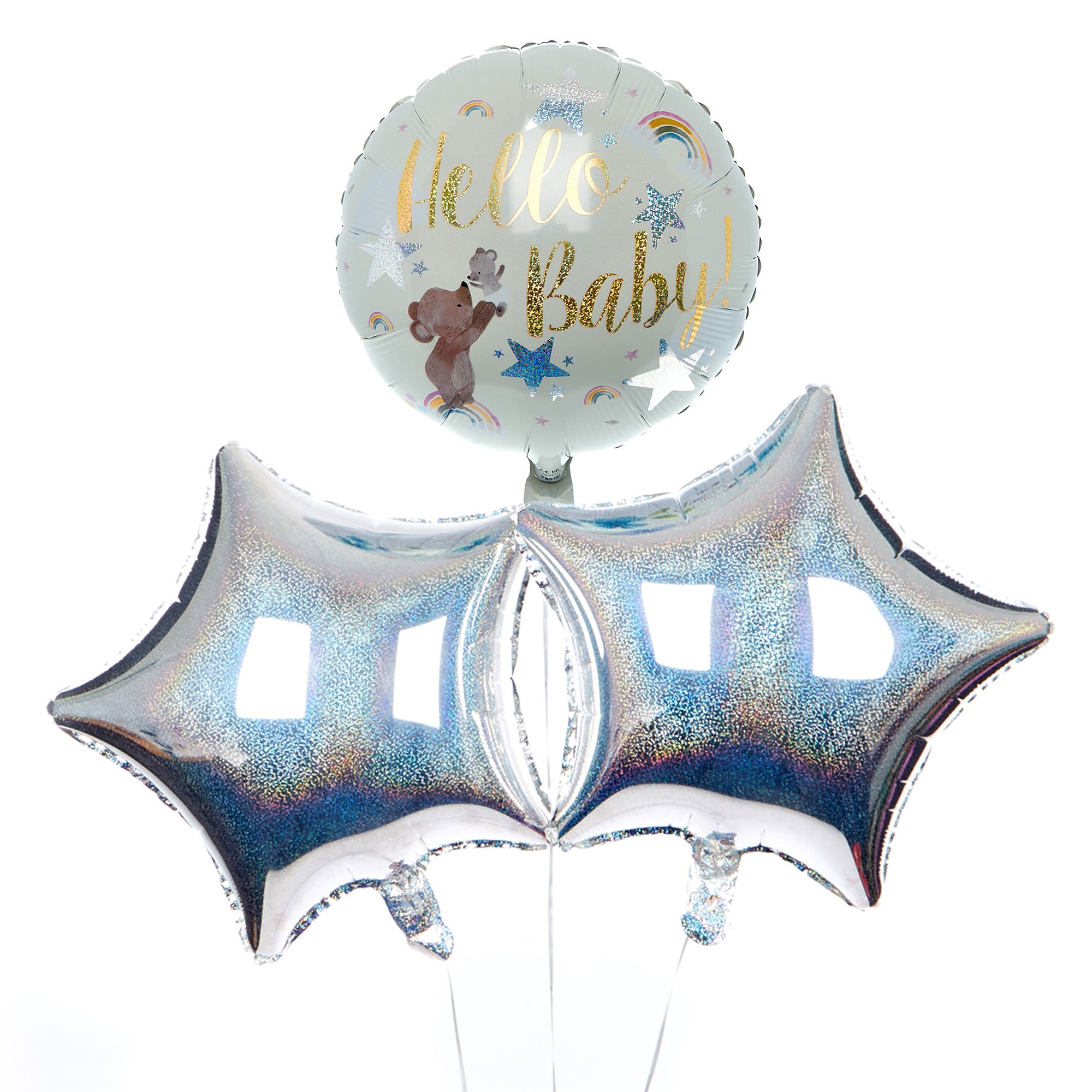 Hello Baby Balloon Bouquet - DELIVERED INFLATED!