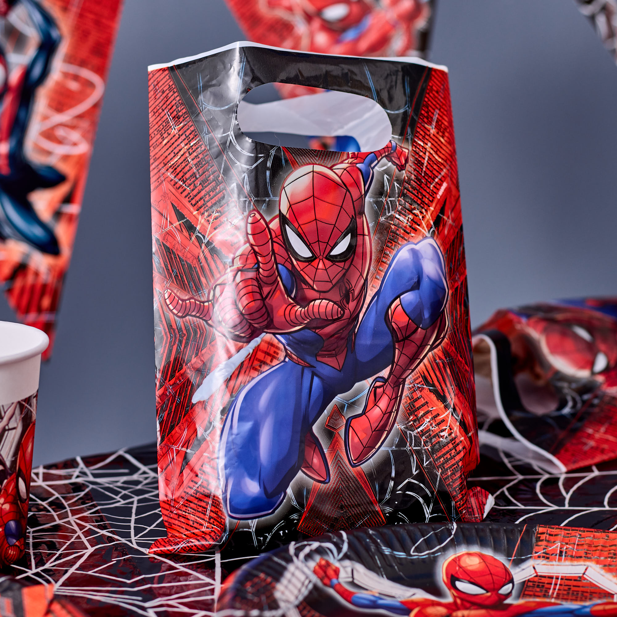 Spider-Man Crime Fighter Party Tableware & Decorations - 16 Guests