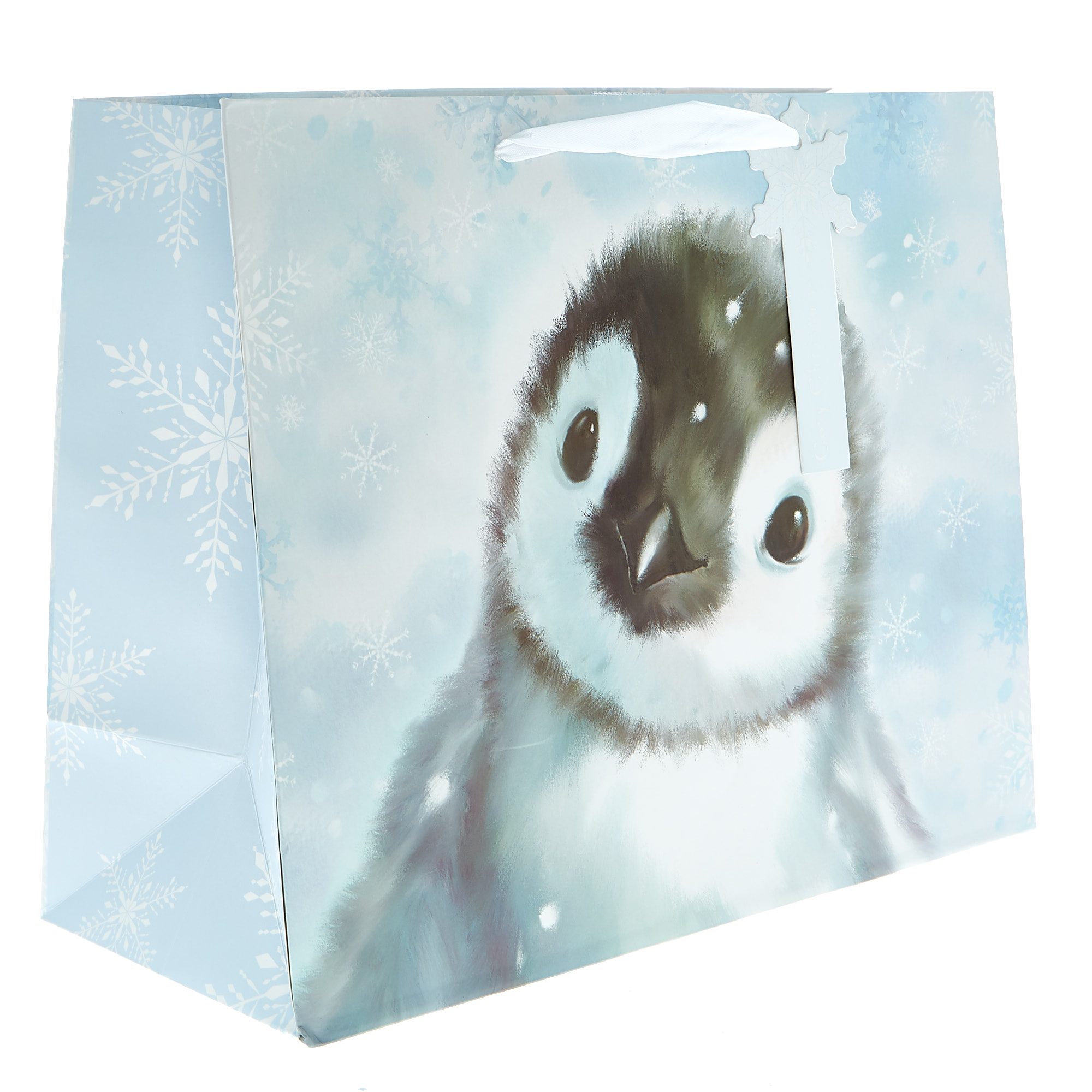 Large Landscape Penguin Christmas Gift Bag