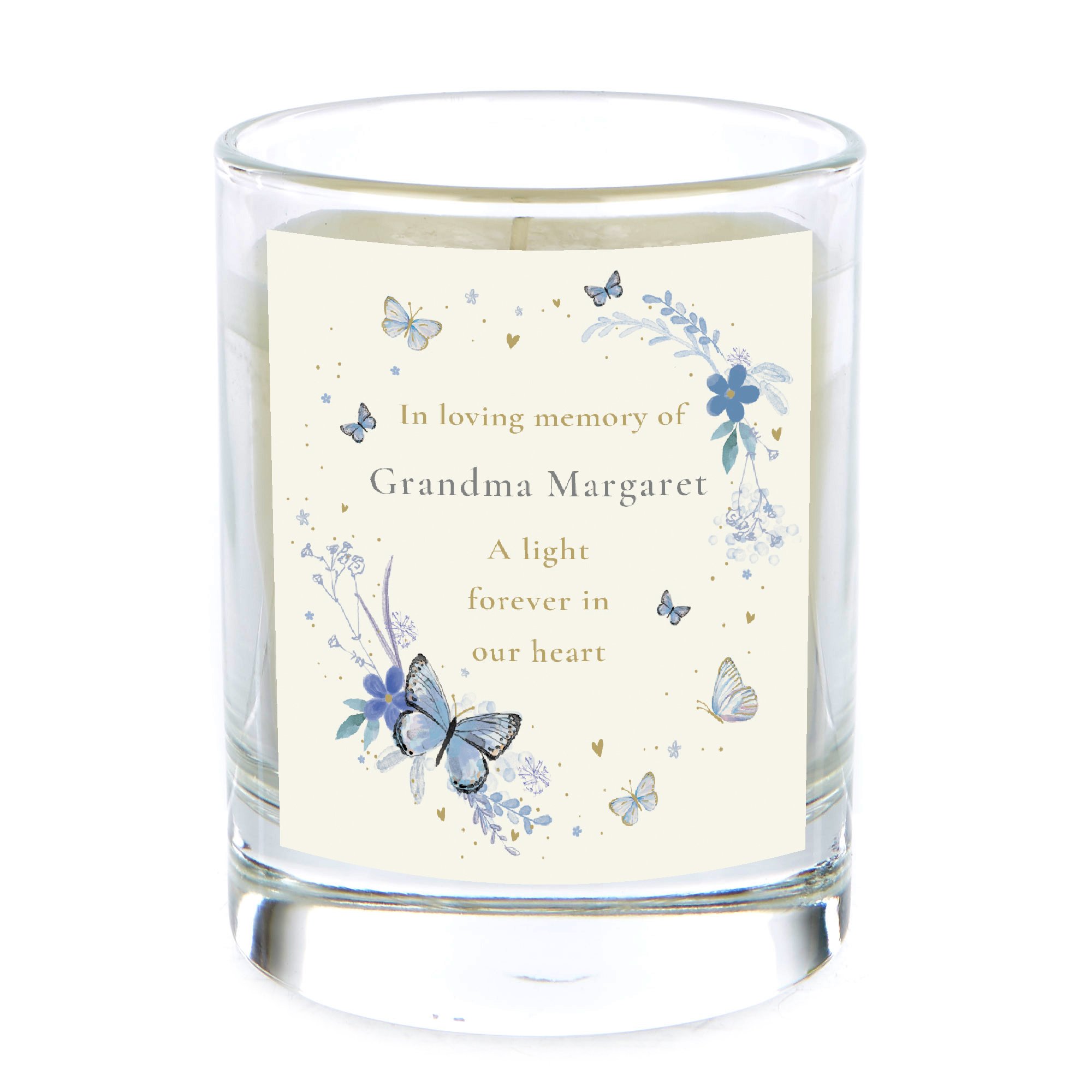 Personalised Pomegranate & Cashmere Scented Candle - In Loving Memory