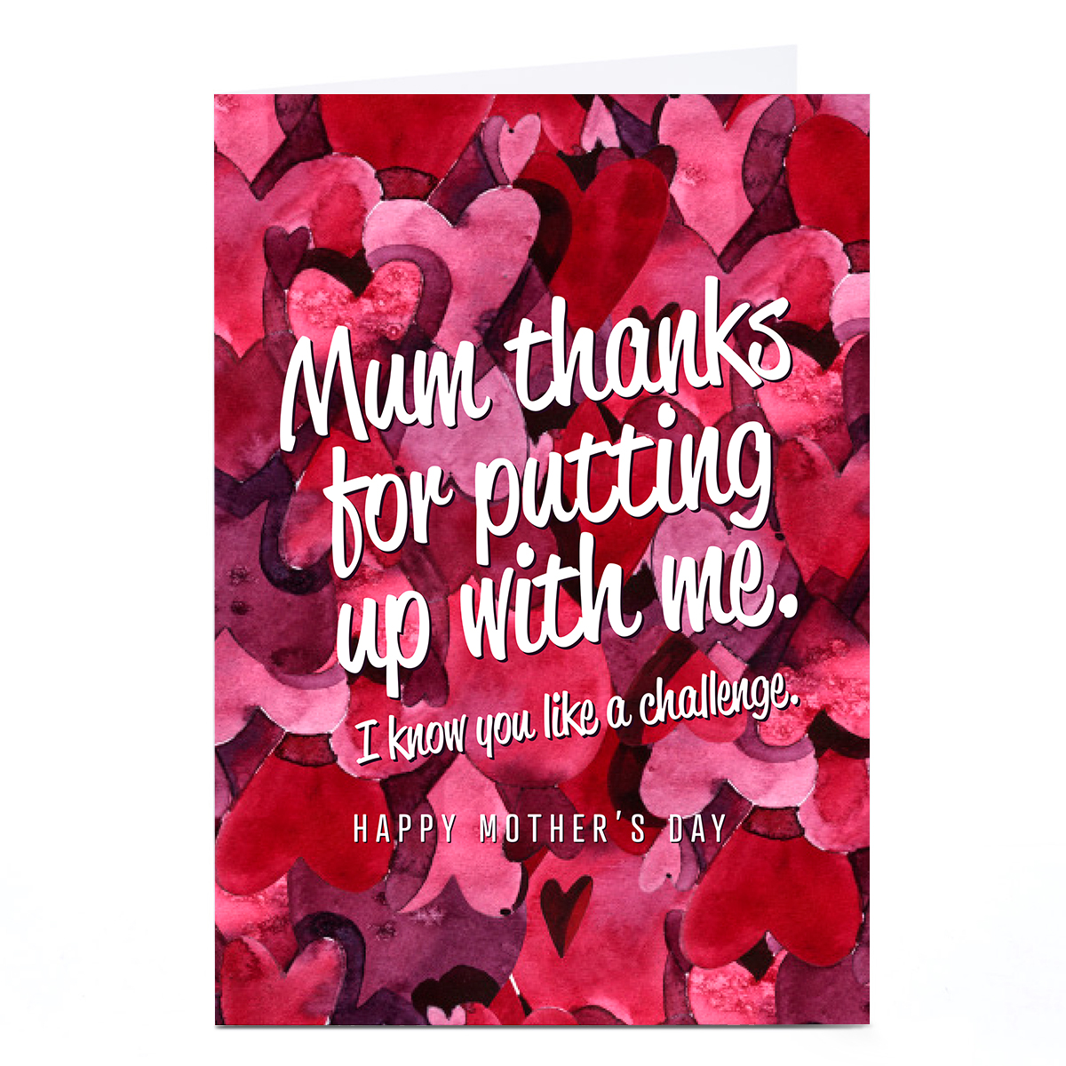 Personalised Punk Mother's Day Card - Putting Up With Me
