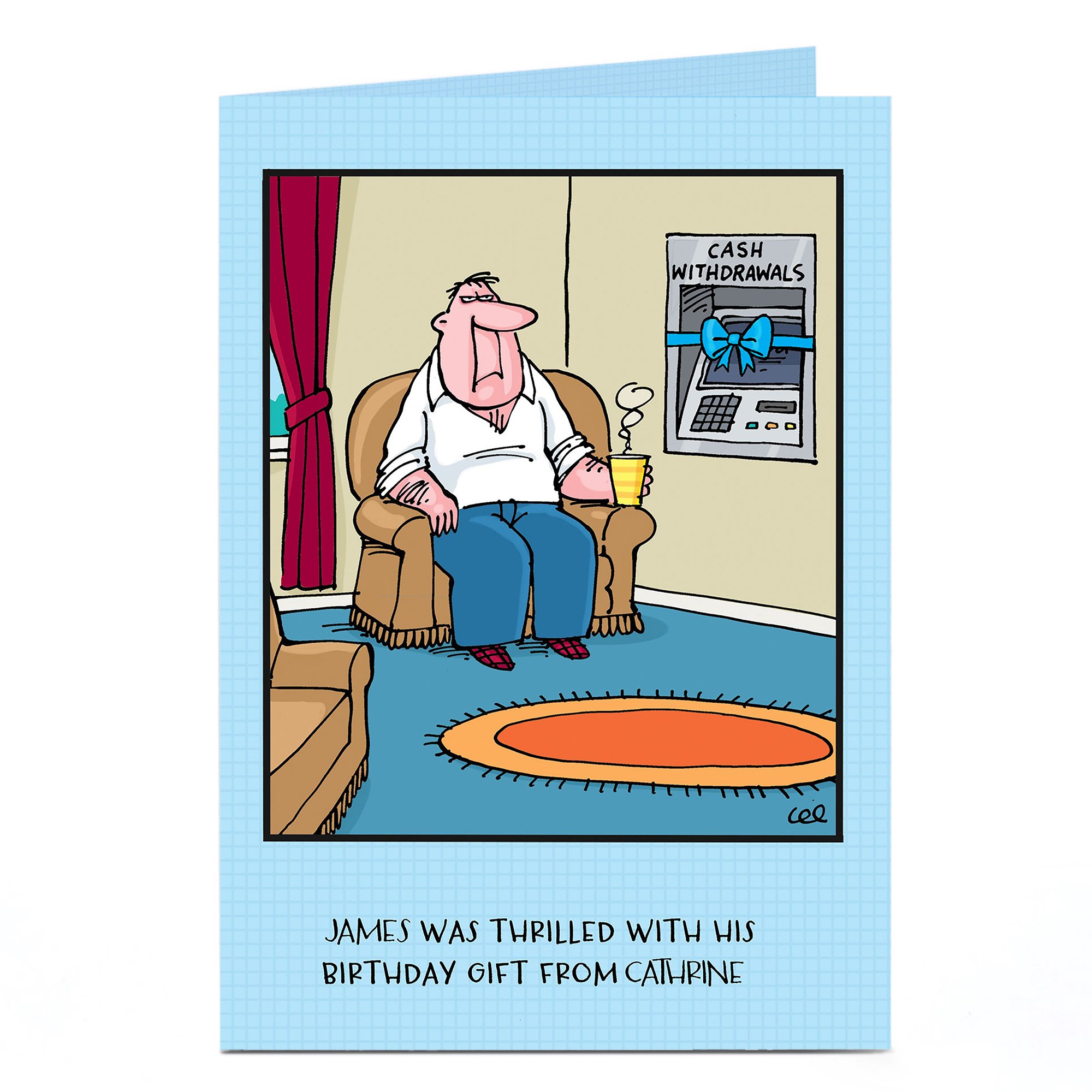 Personalised Birthday Card - Cash Withdrawals