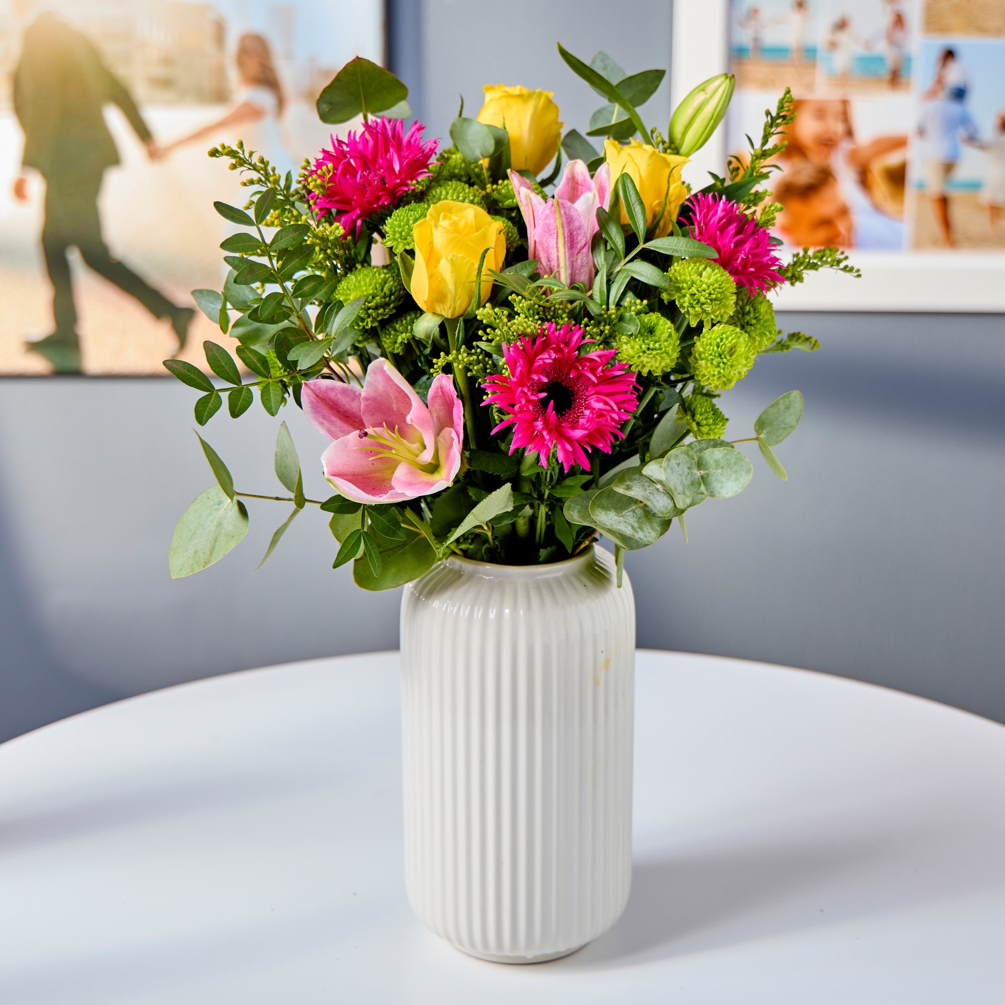 Blossoming Gifts Radiant Glow Flower Bouquet - Free Delivery!