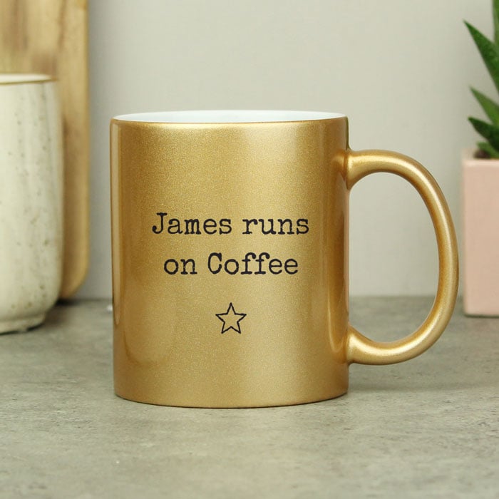 Personalised Gold Mug