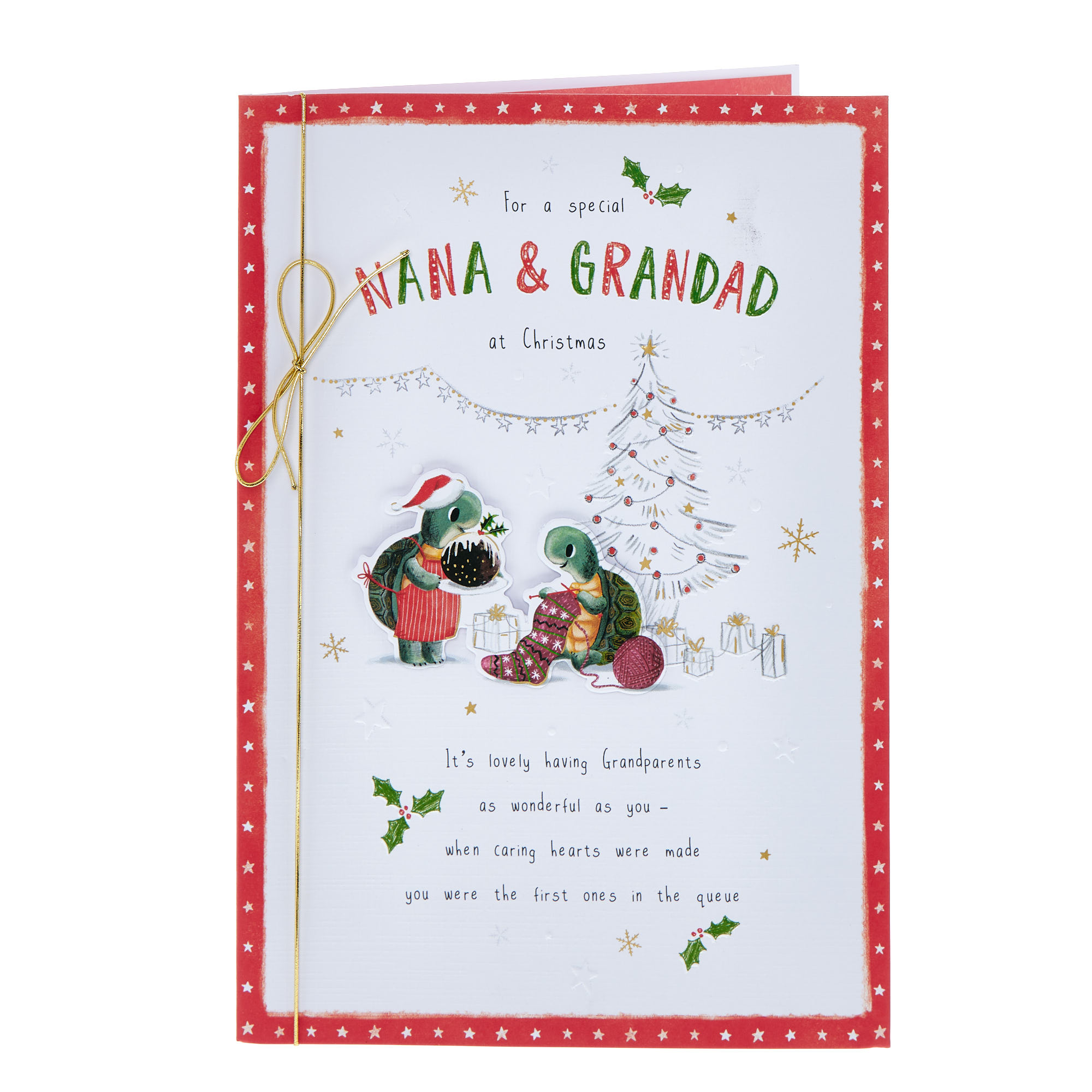 Nanna & Grandad Tortoise Couple Christmas Card