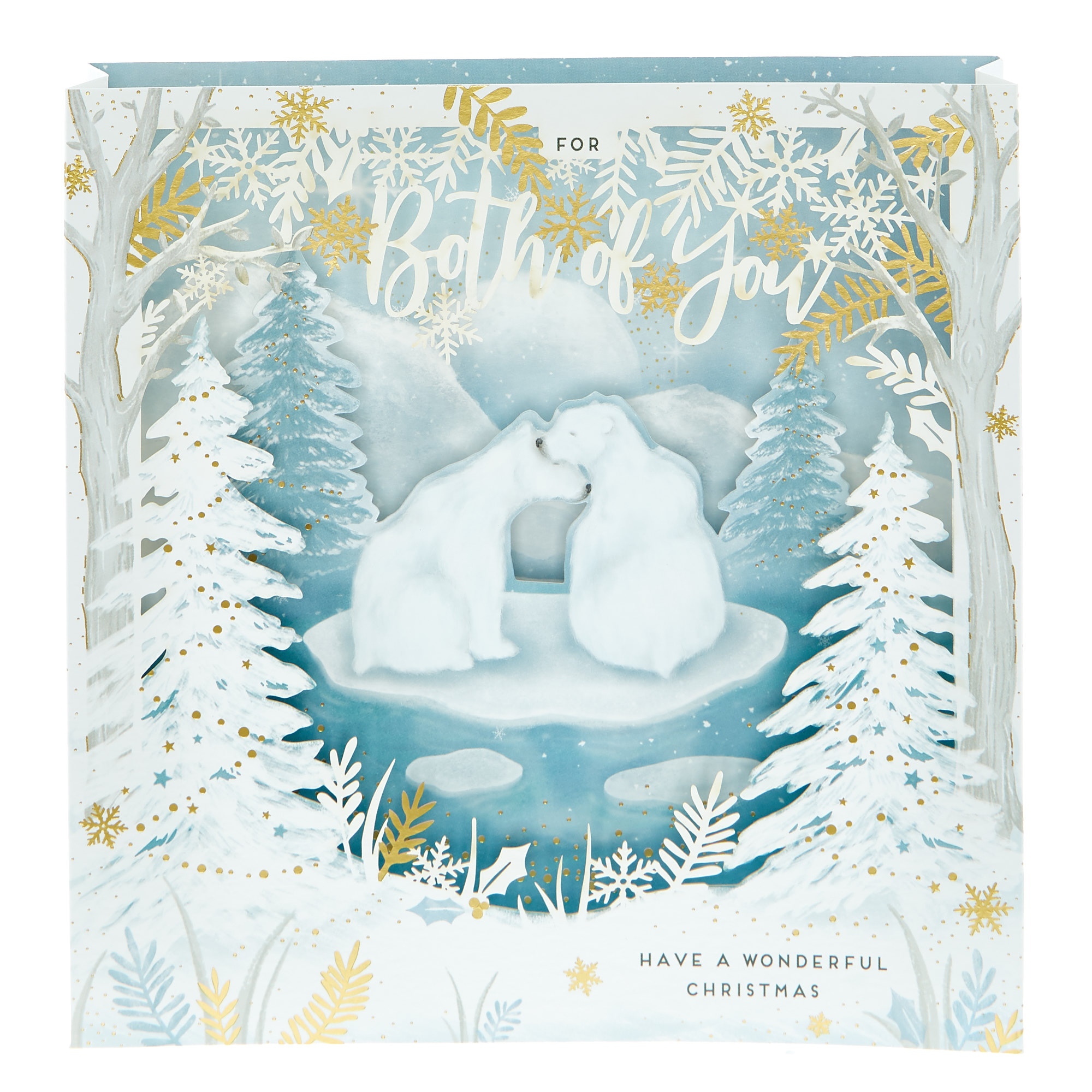 Exquisite Collection 3D Christmas Card - Both Of You