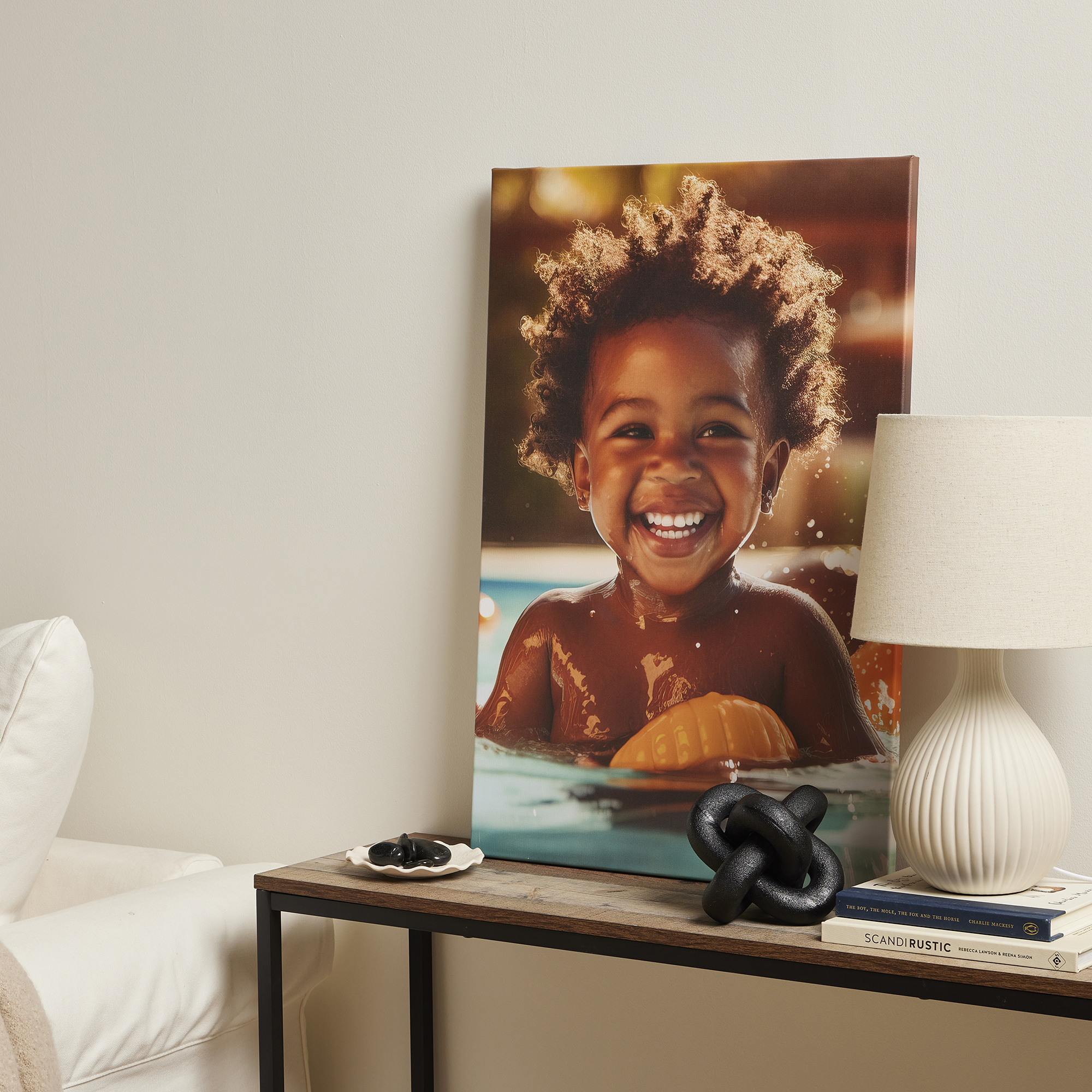 Personalised Portrait Photo Canvas 50cm x 75cm