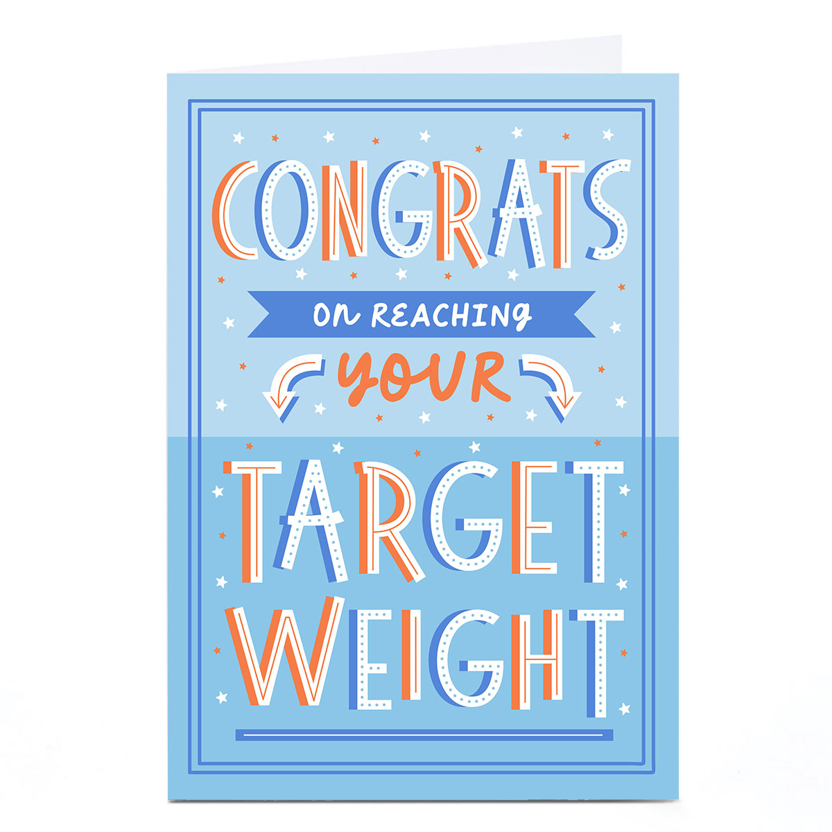 Personalised Card - Congrats On Reaching Your Target Weight