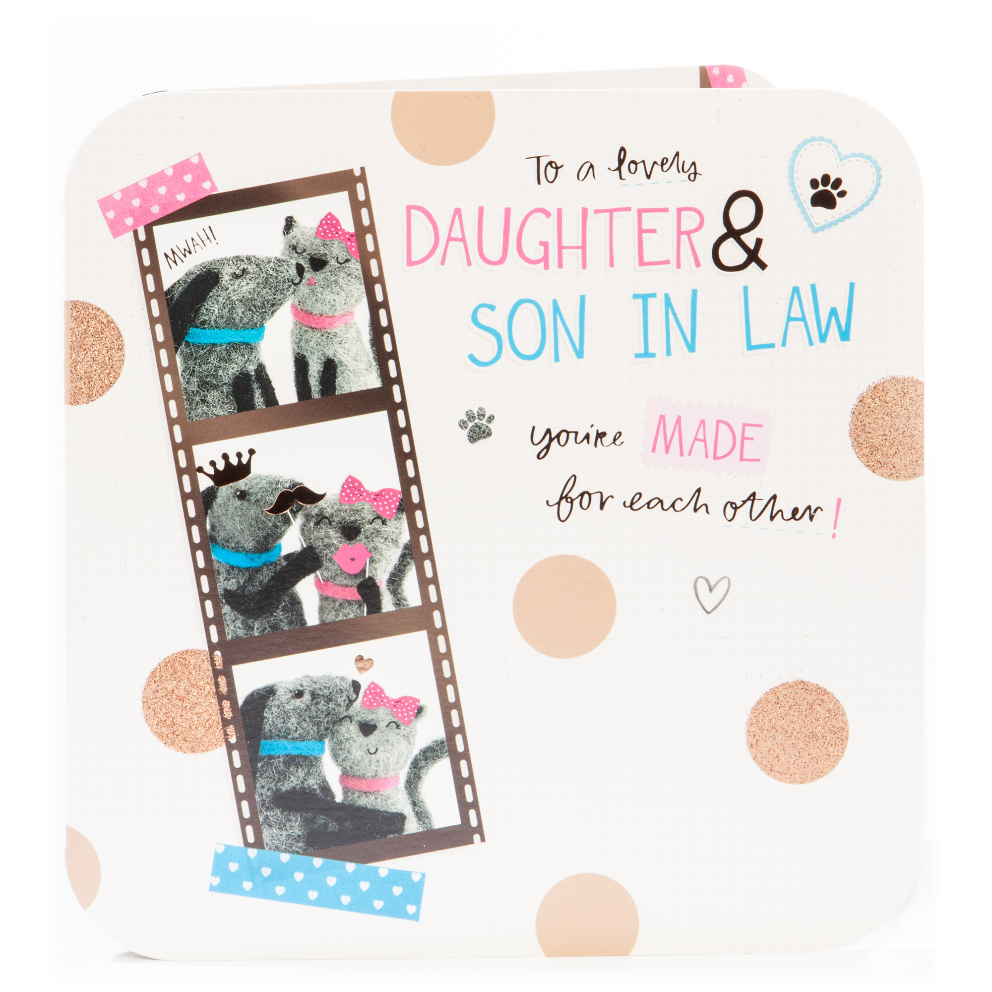 Platinum Collection Anniversary Card - Daughter & Son In Law 