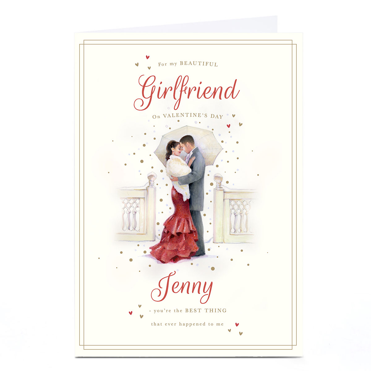 Personalised Valentine's Day Card - Beautiful Girlfriend