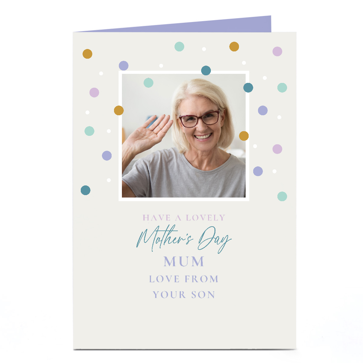 Photo Mother's Day Card - Spots, Have a Lovely Mother's Day, Any Relation