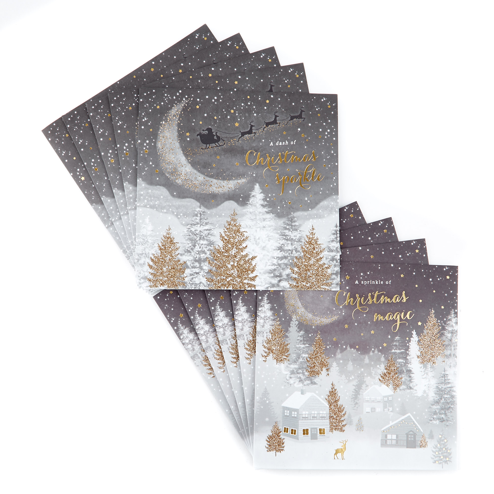 Exquisite Collection Magical Boxed Christmas Cards - Pack Of 10
