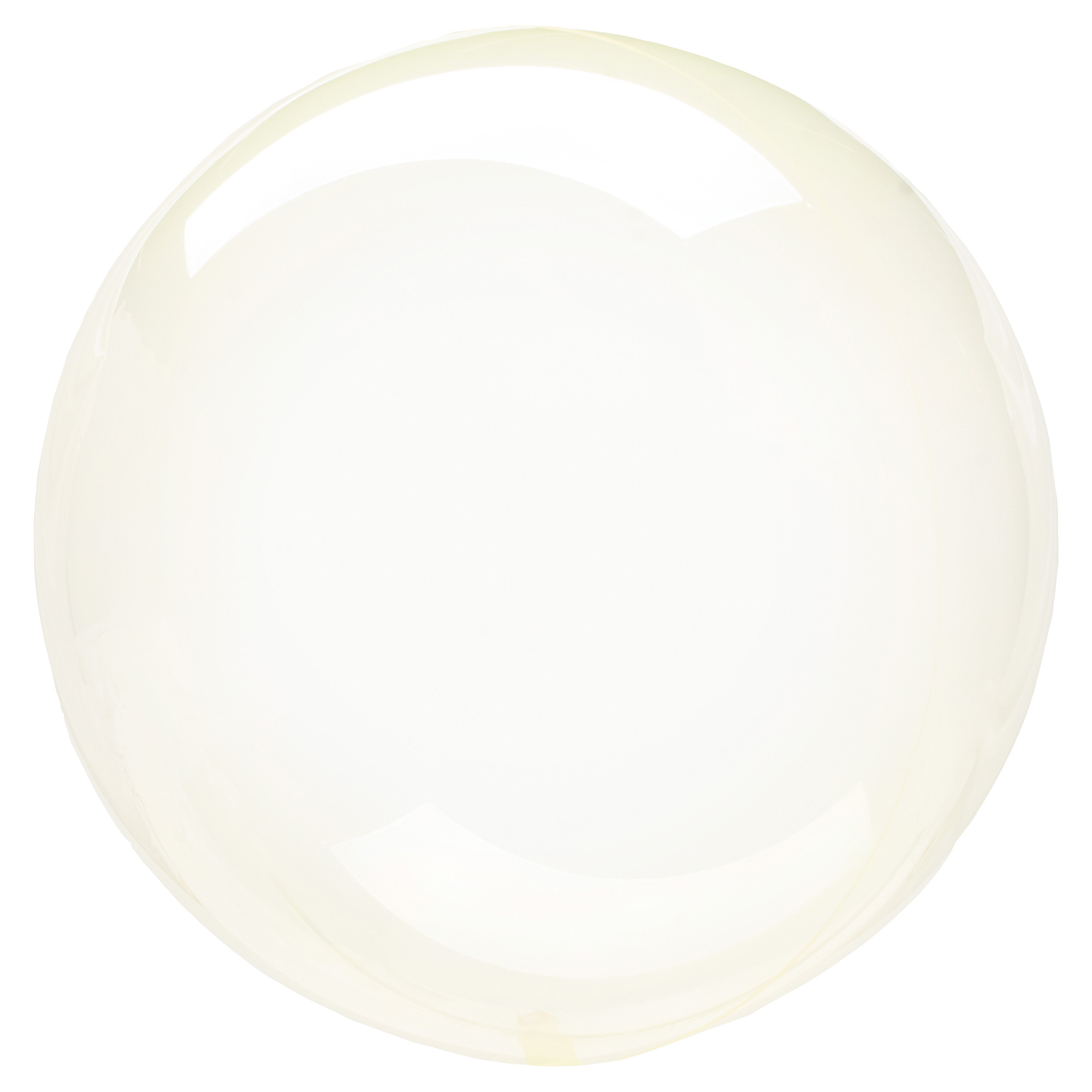 12-Inch Clear Yellow Orb-Shaped Helium Balloon