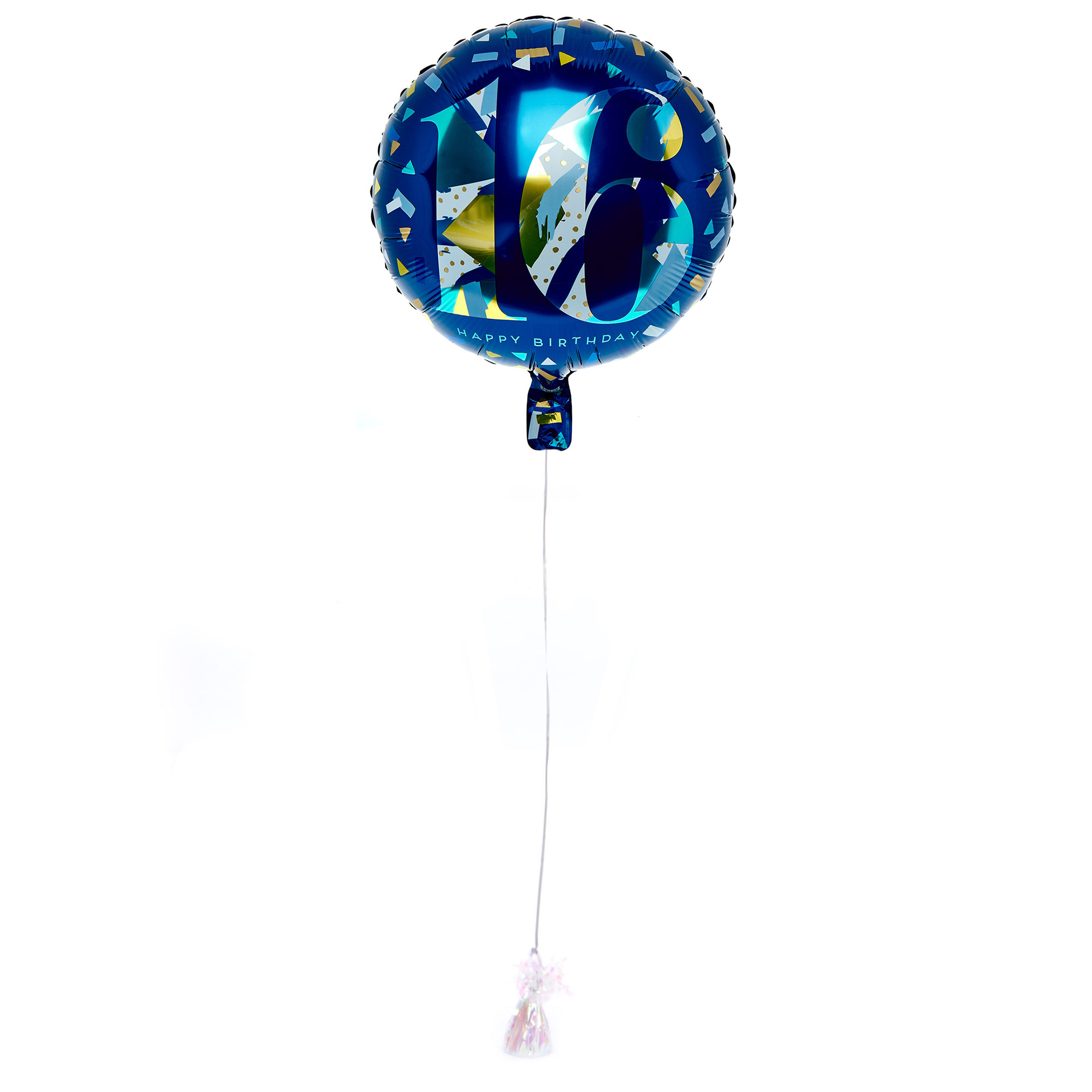 Blue & Gold 16th Birthday Balloon & Lindt Chocolate Box