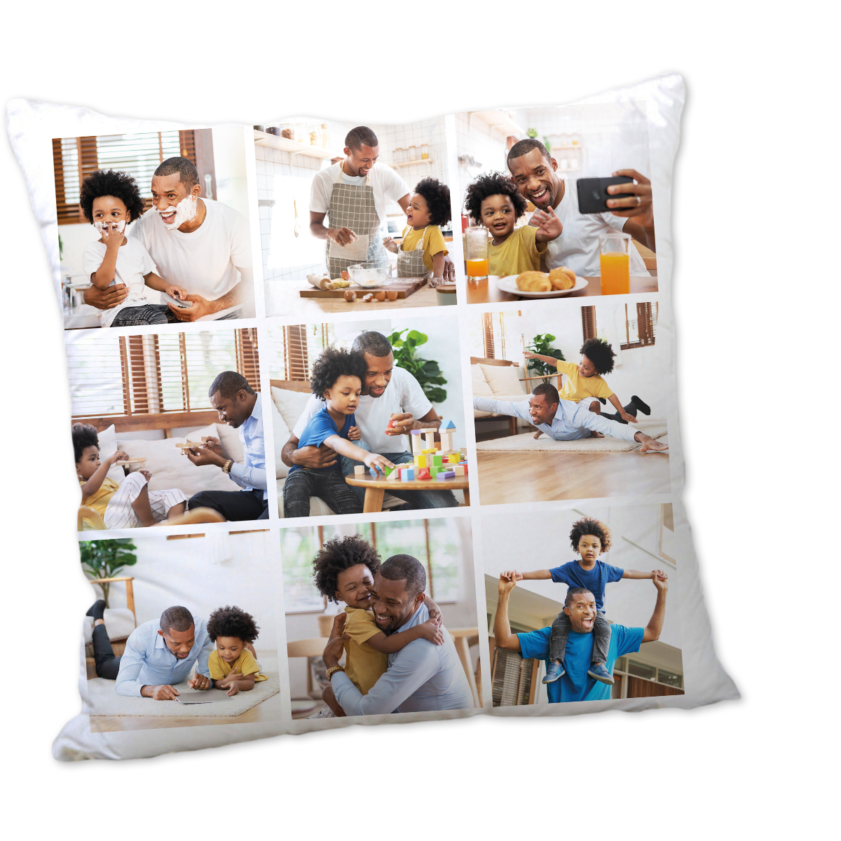 Personalised Photo Cushion - 9 Photo Upload Collage