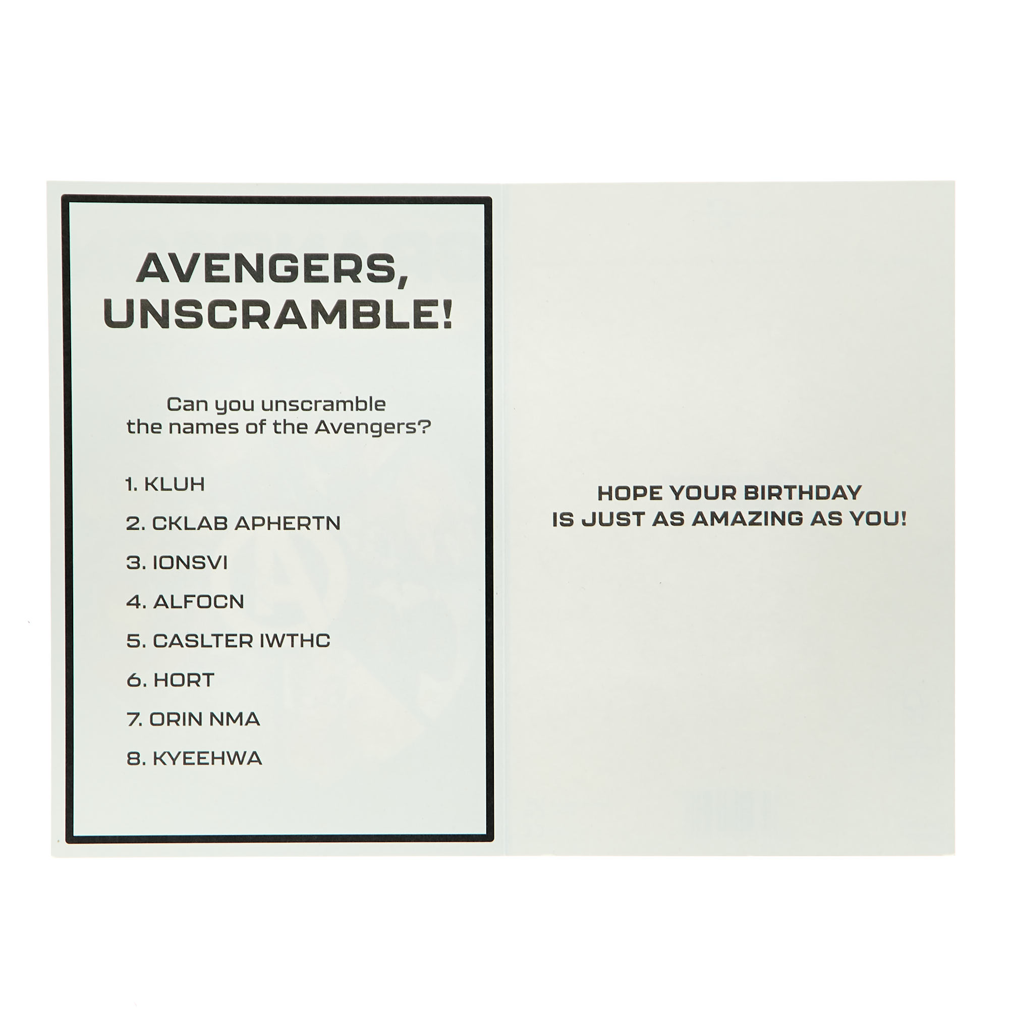 Grandson Never Stop Being Awesome Avengers Birthday Card
