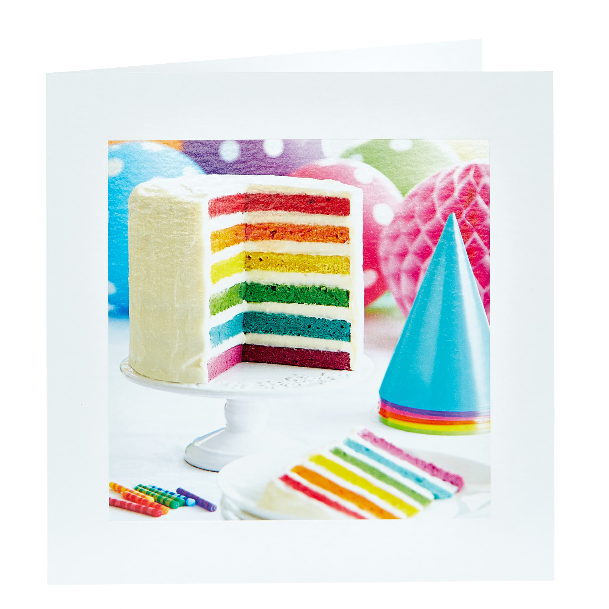 Birthday Card - Rainbow Cake
