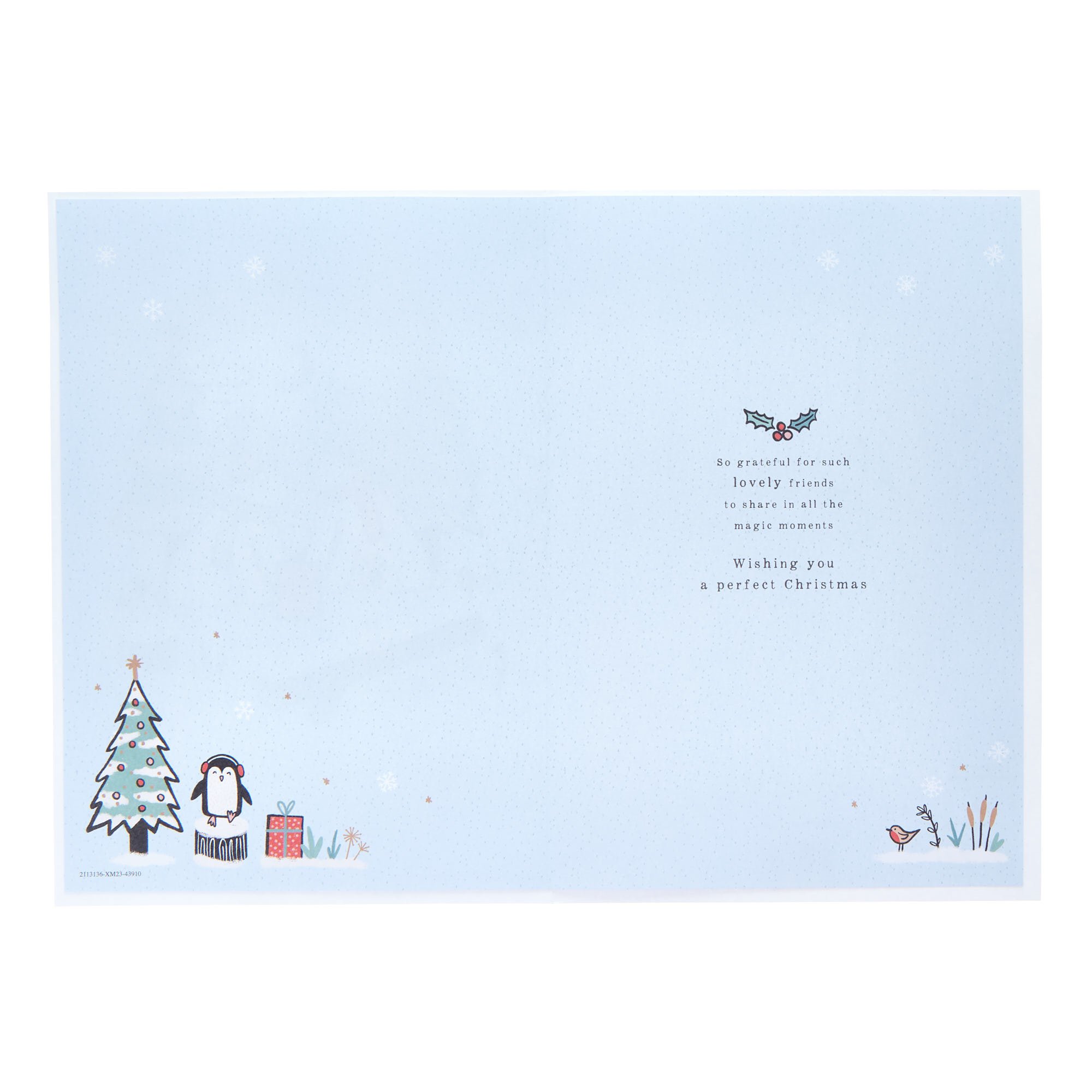 Special Friends Polar Bears Christmas Card