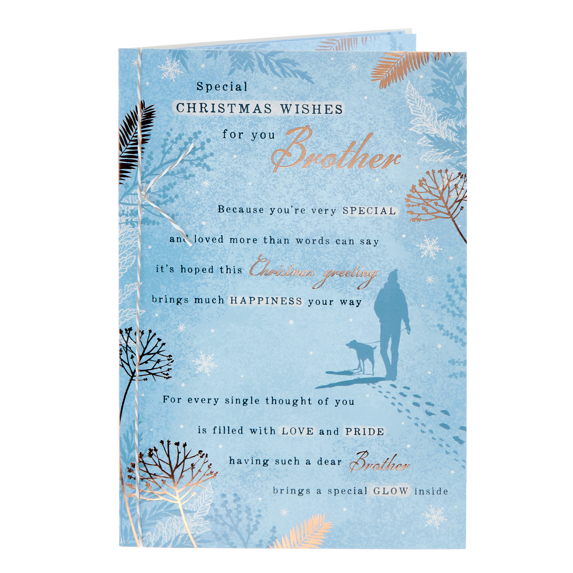 Brother Snowy Footsteps Christmas Card