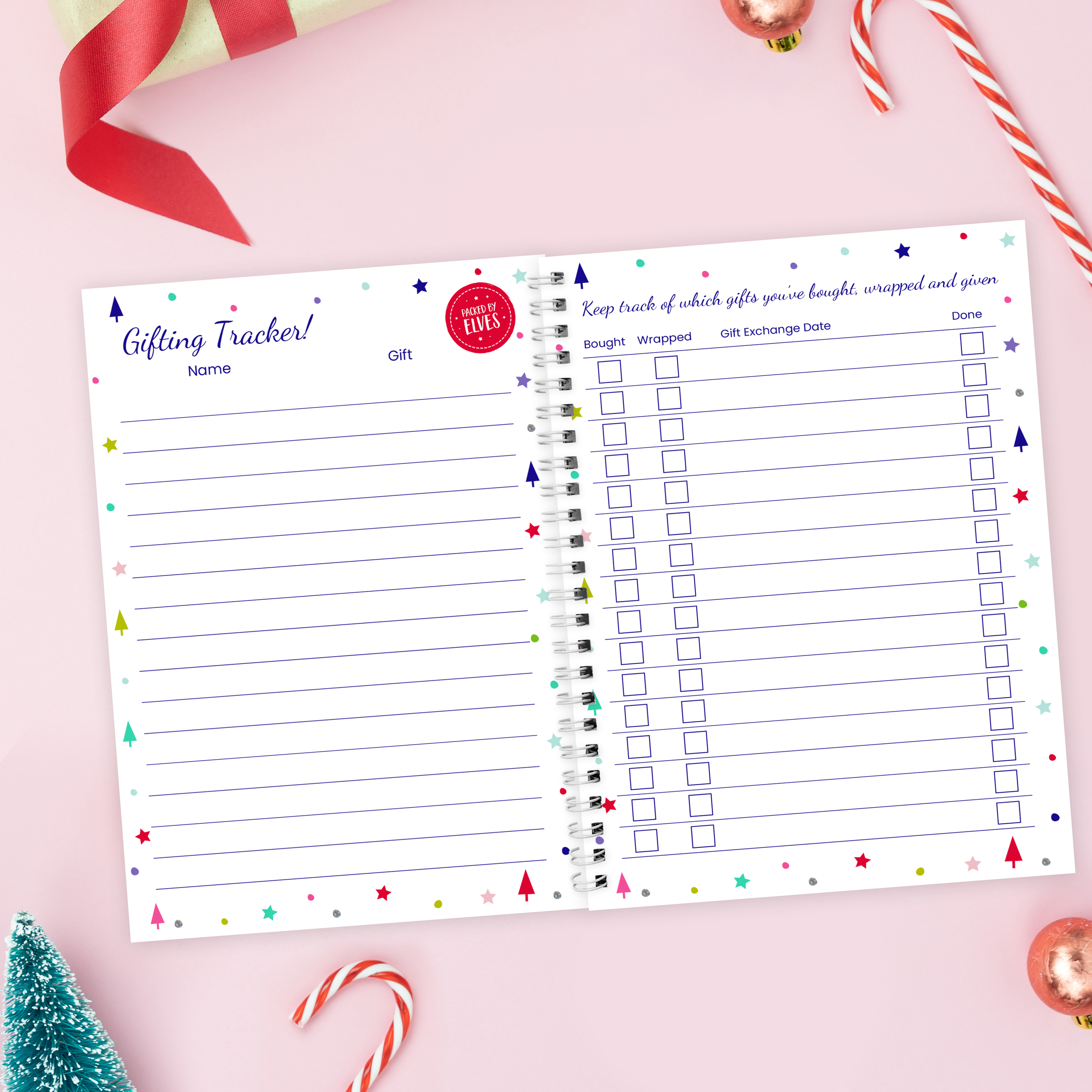 Personalised A5 Christmas Planner Notebook