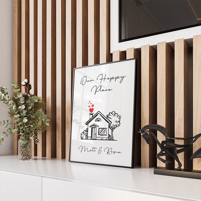 Personalised Happy Place Print