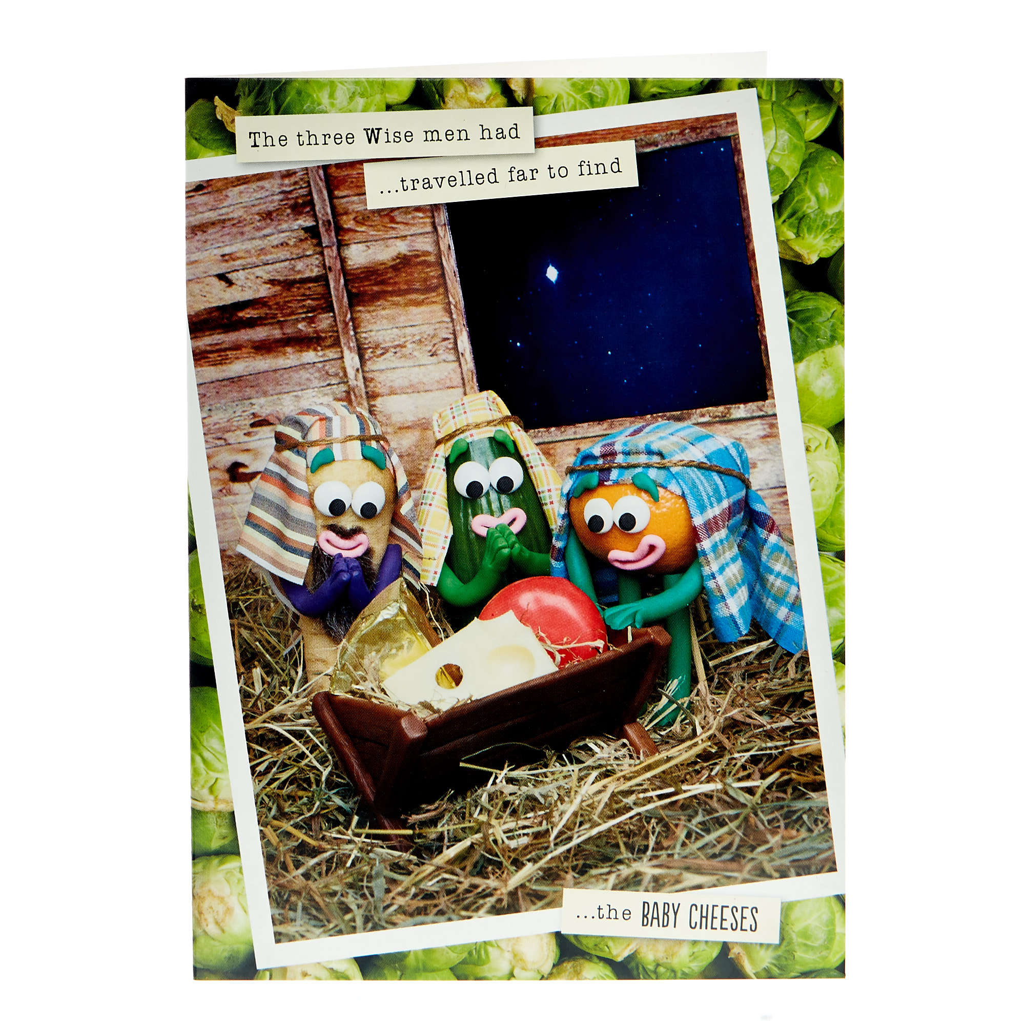 Violent Veg Christmas Card - Baby Cheeses