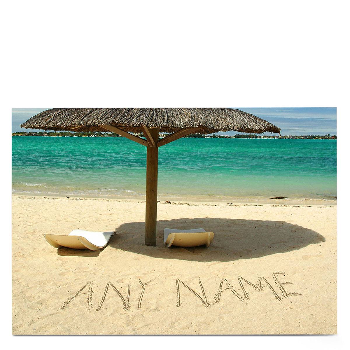 Personalised Card - Sandy Beach