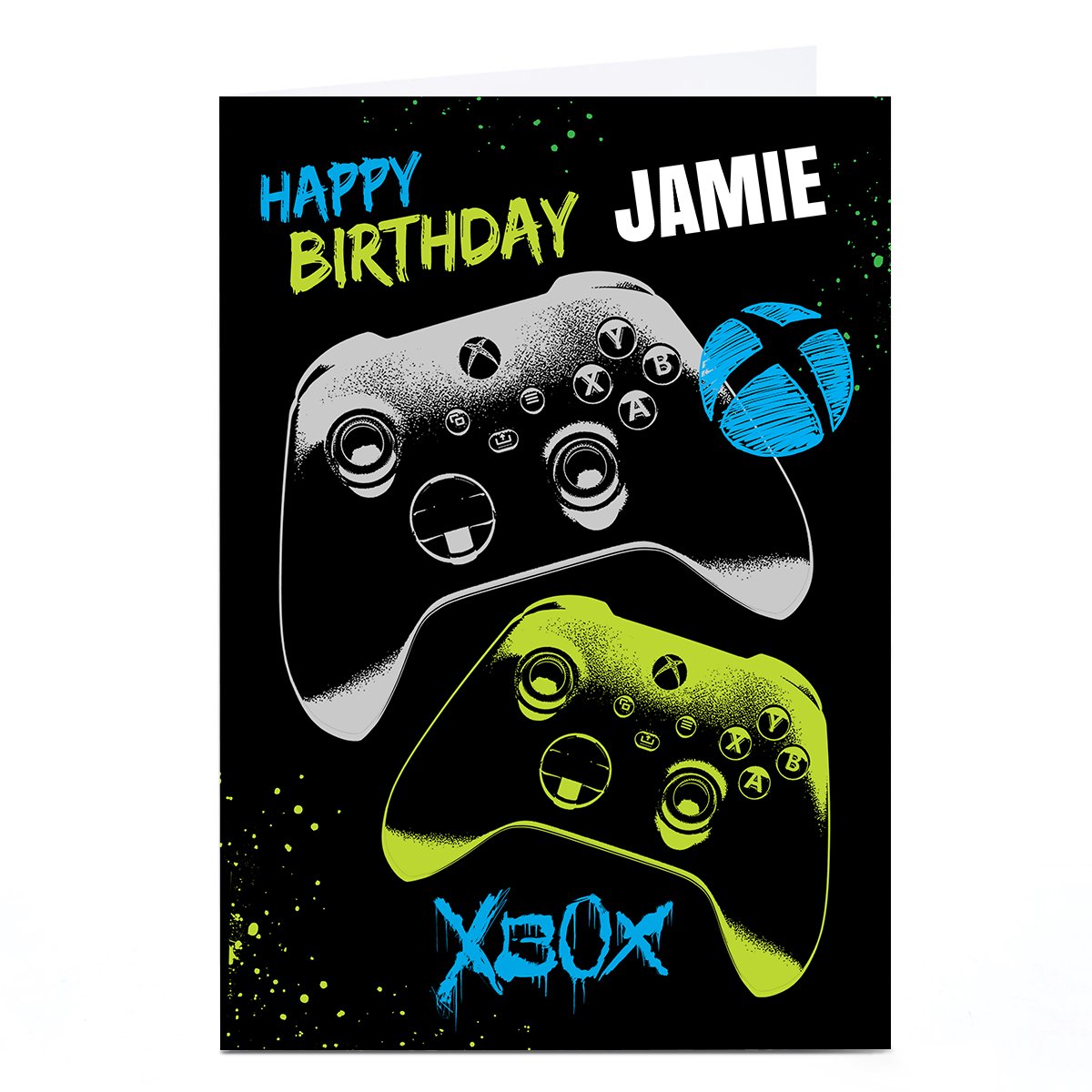 Buy Personalised XBox Birthday Card Controllers for GBP 1.79 Card