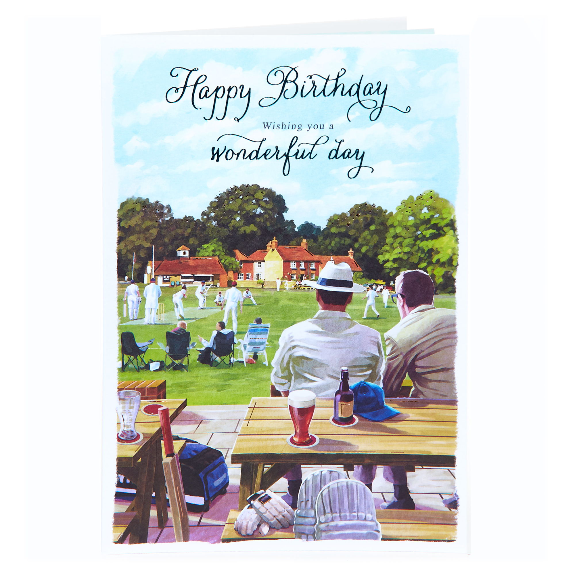Birthday Card - Cricket Match