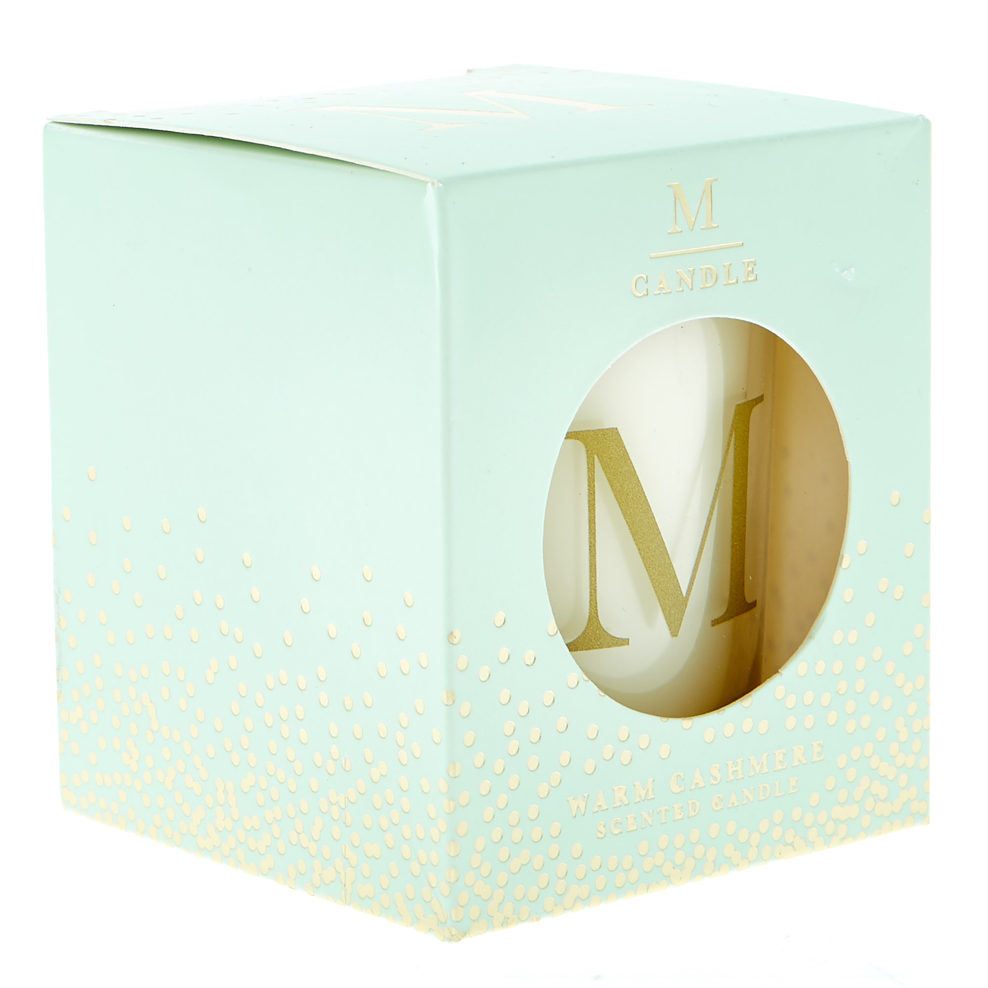 Letter M Warm Cashmere Scented Candle