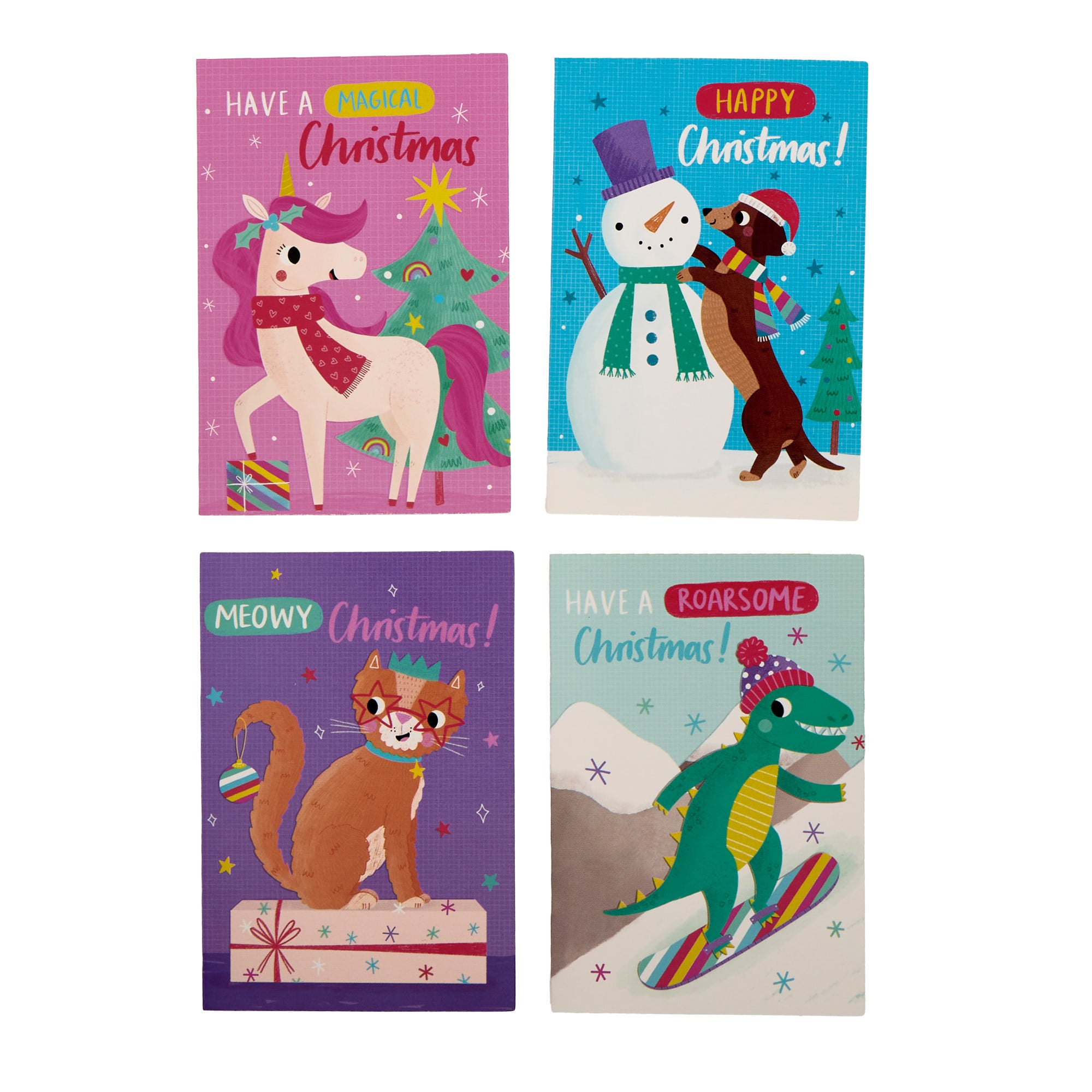 32 Mini Cute Animals Charity Christmas Cards
