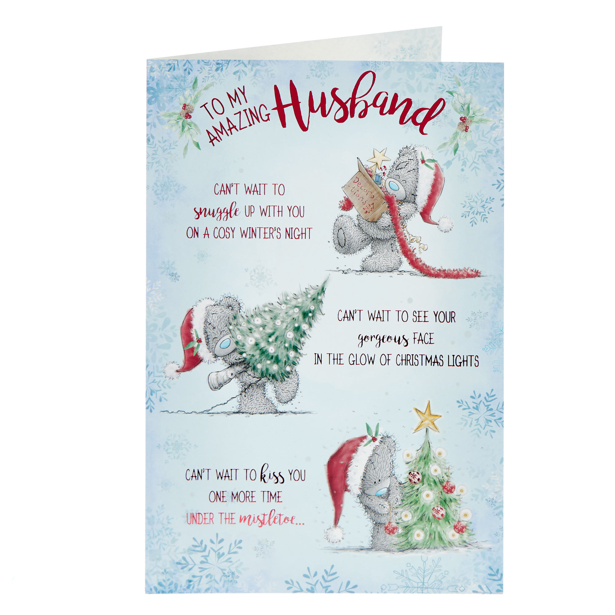 Husband Me To You Tatty Teddy Christmas Card