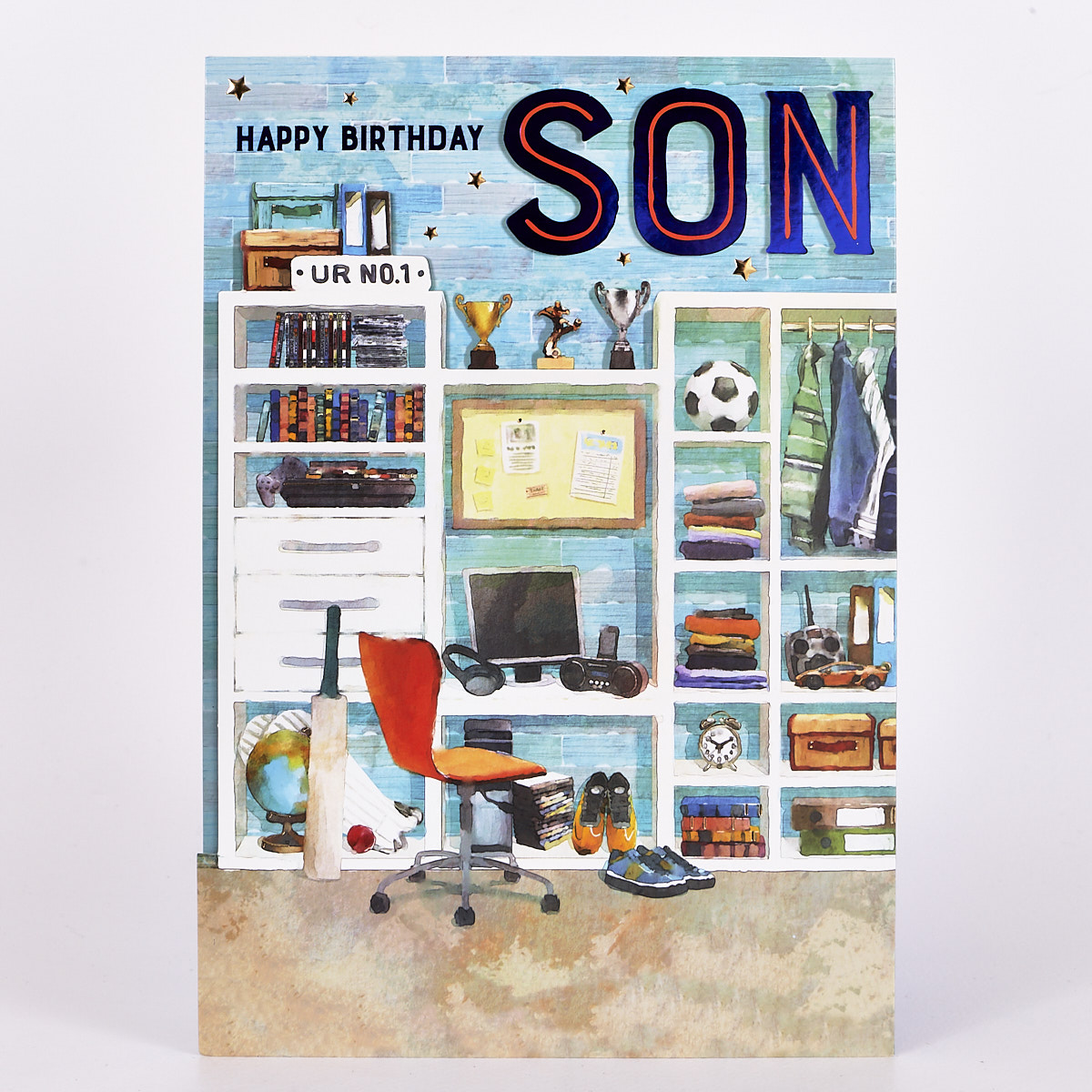Signature Collection Birthday Card - Son Desk