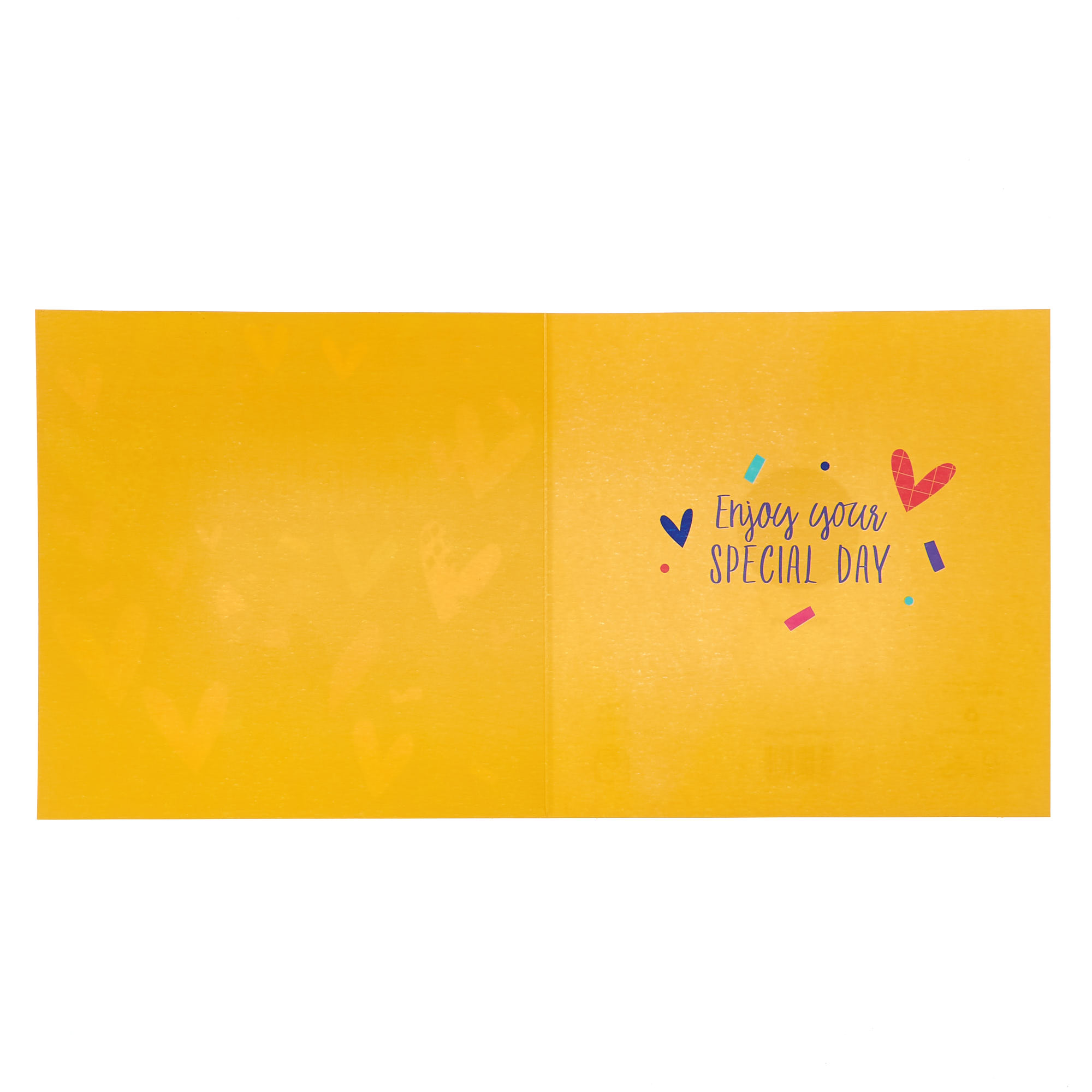 Platinum Collection Anniversary Card - Foil Hearts