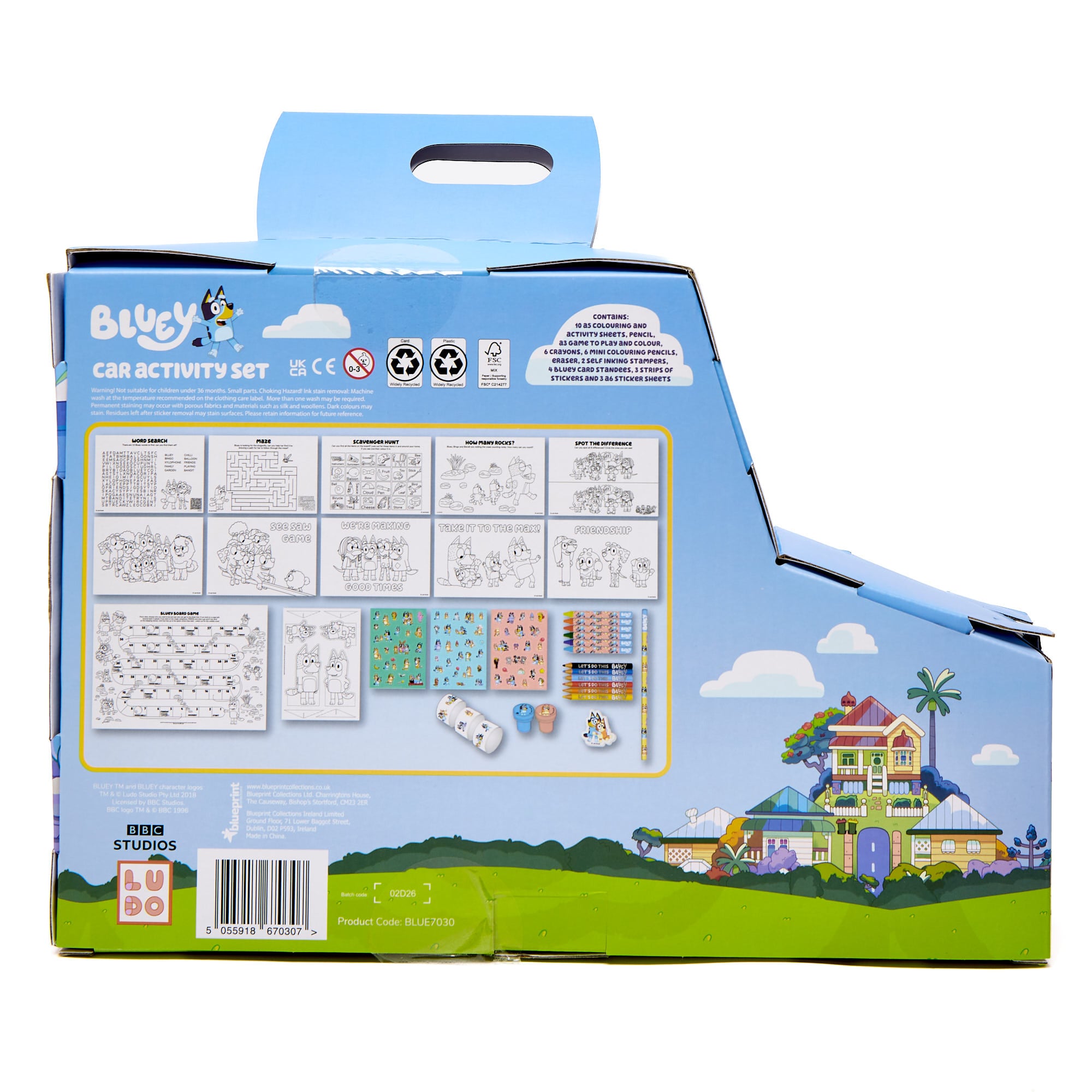 Bluey Car Stationery Set