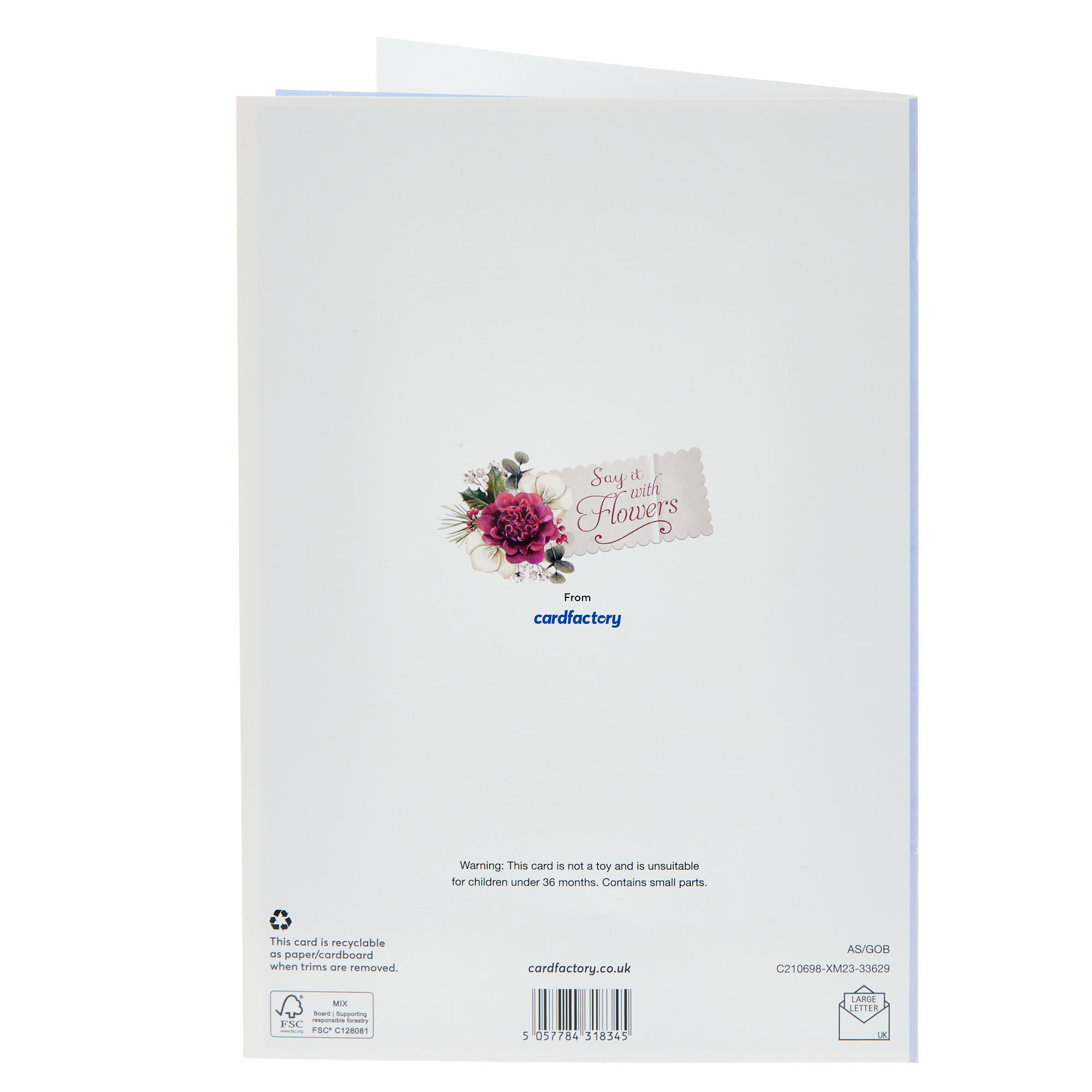 Daughter & Son In Law Floral Doily Christmas Card
