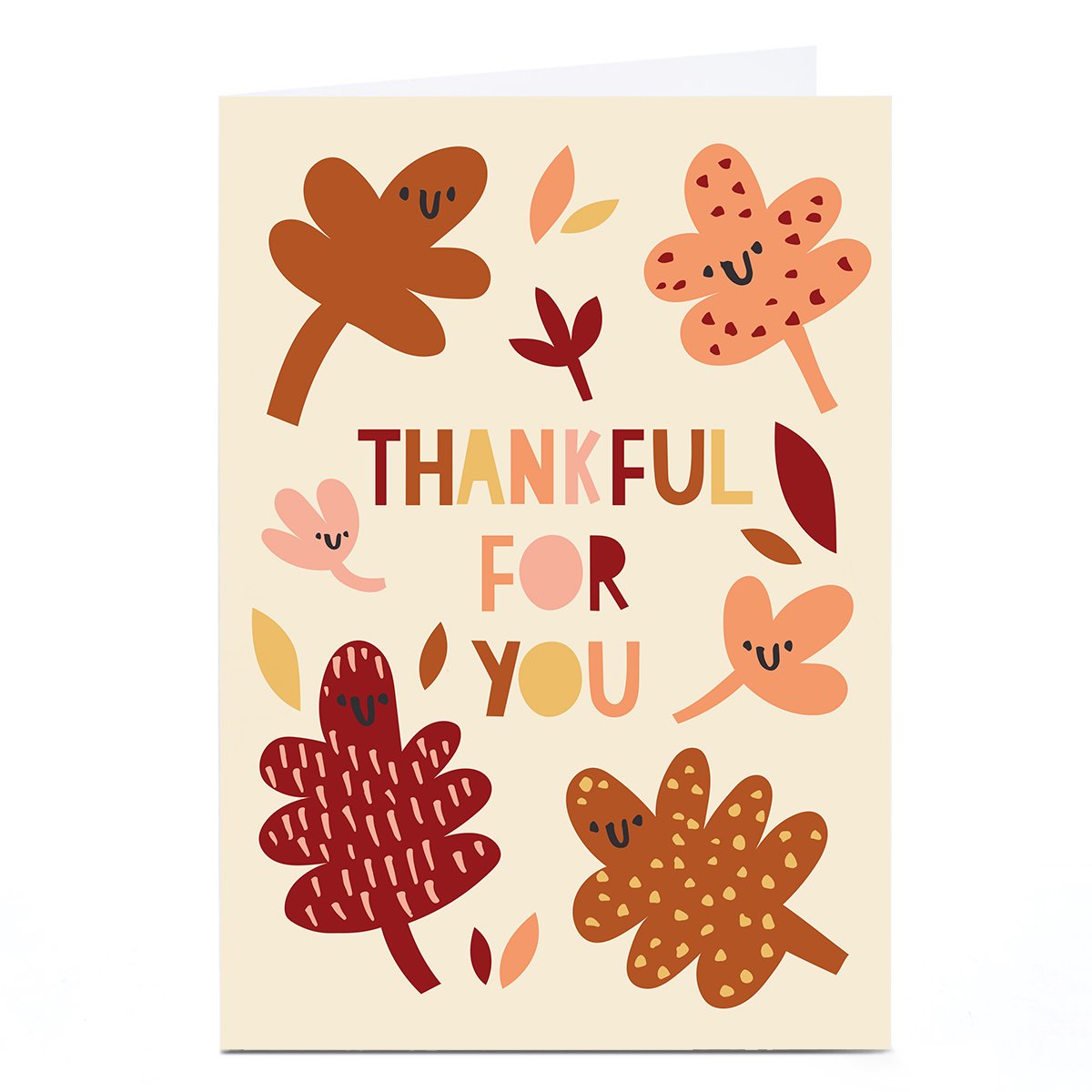 Personalised Ashley Le Quere Thank You Card - Autumn Leaves