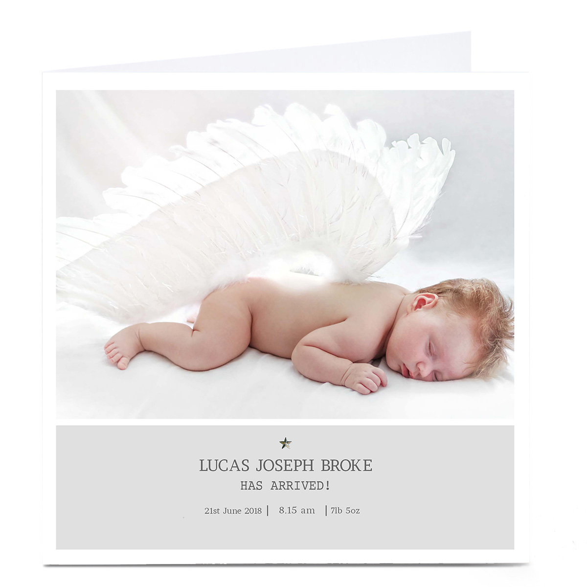 Photo New Baby Card - Has Arrived