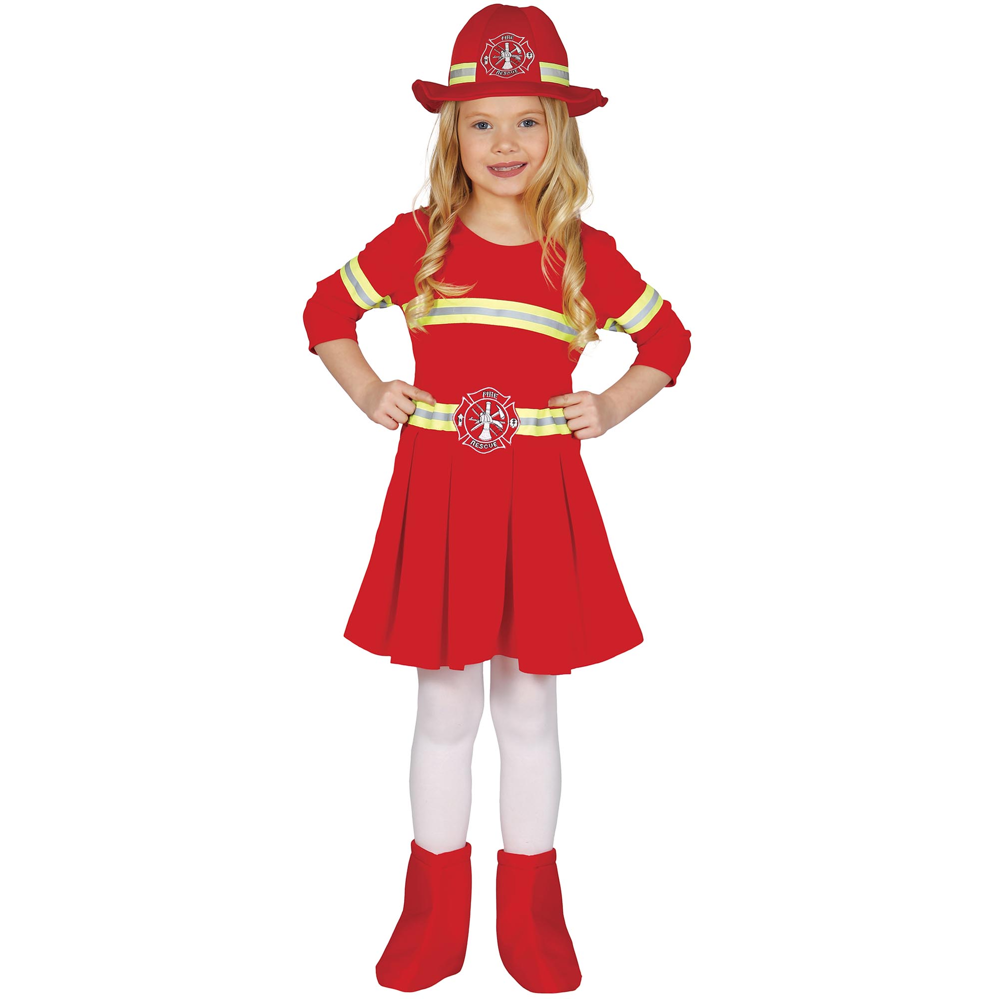 Firefighter Girl Children's Fancy Dress Costume 