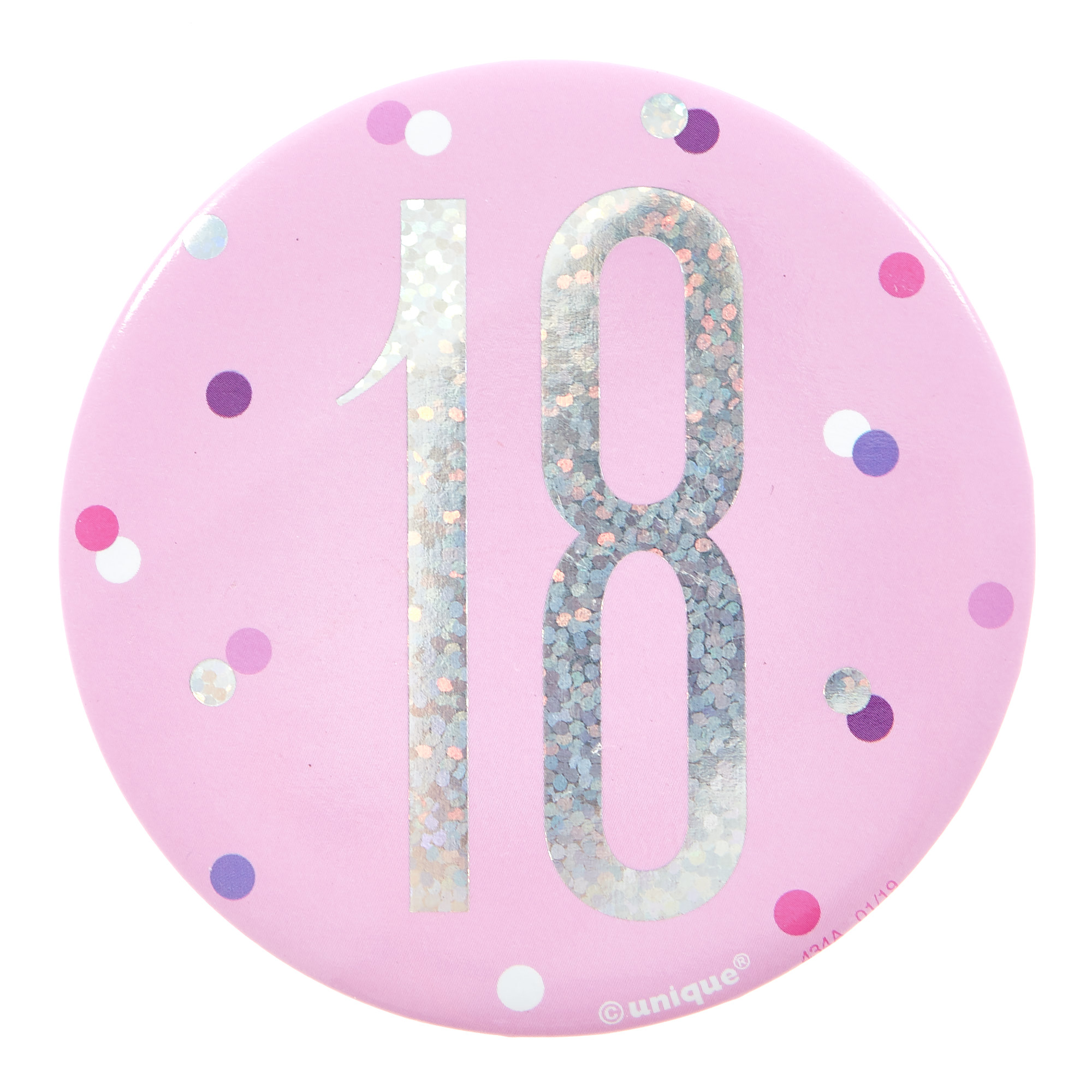 Pink 18th Birthday Party Accessories - 6 Pieces 