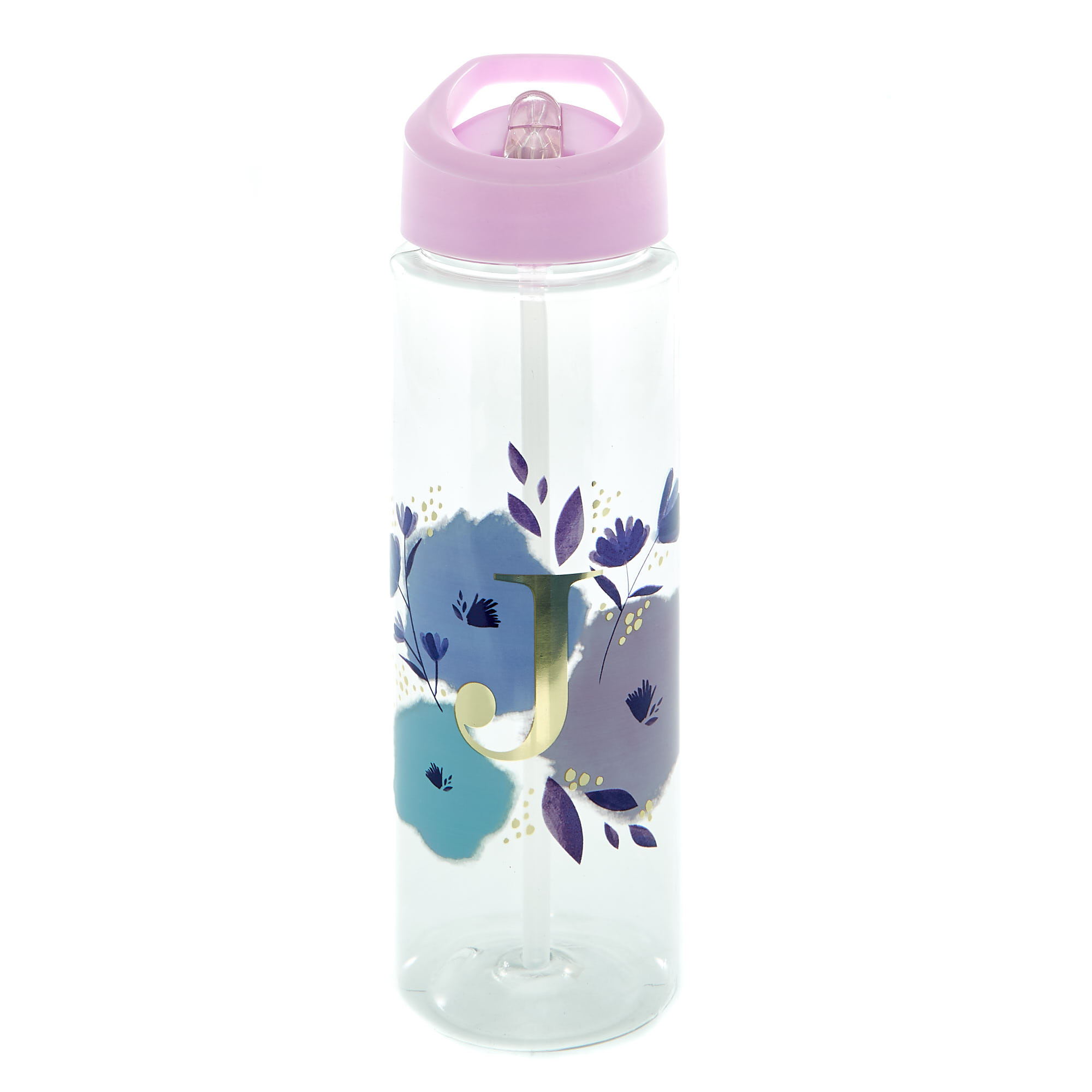 Reusable Plastic Water Bottle Letter J