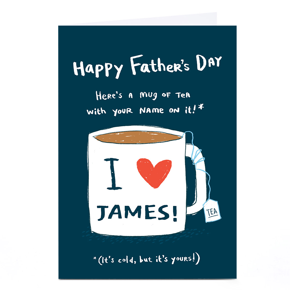 Personalised Hew Ma Father's Day Card - I Love....